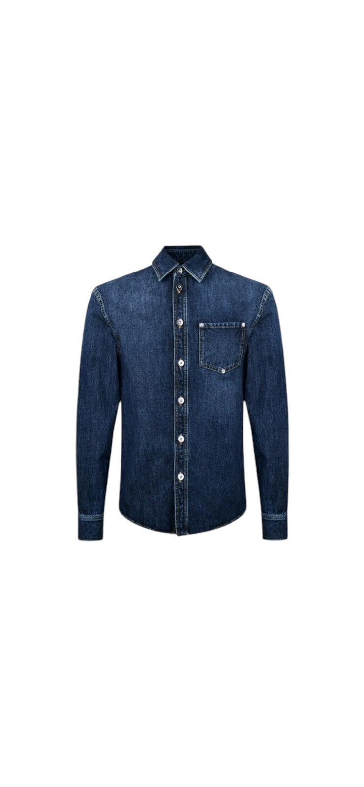 BOTTEGA VENETA DARK WASH DENIM SHIRT