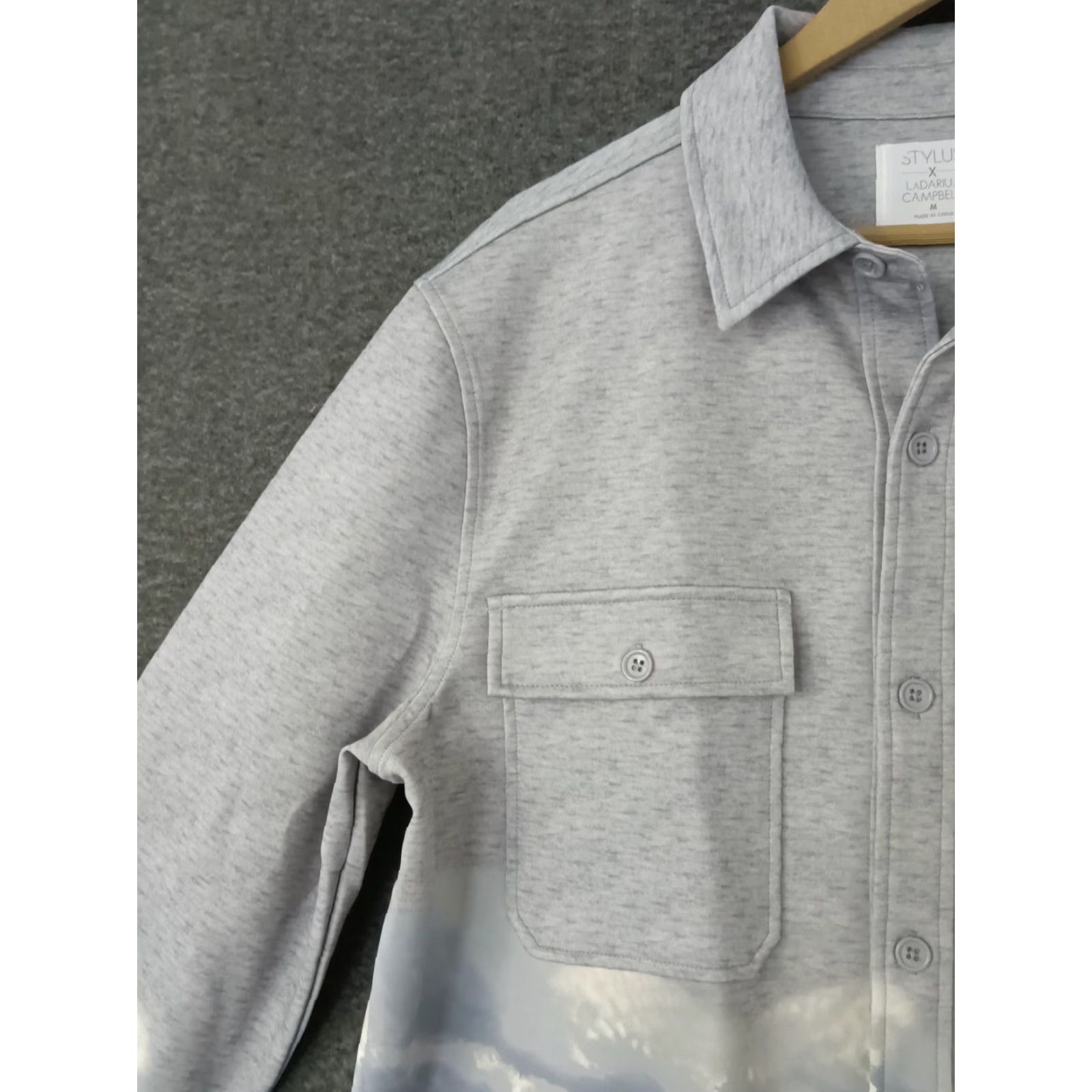 Vintage Stylus X Mountain Design Button Up Jacket M Heather Grey Mens Size US M / EU 48-50 / 2 - 7 Thumbnail