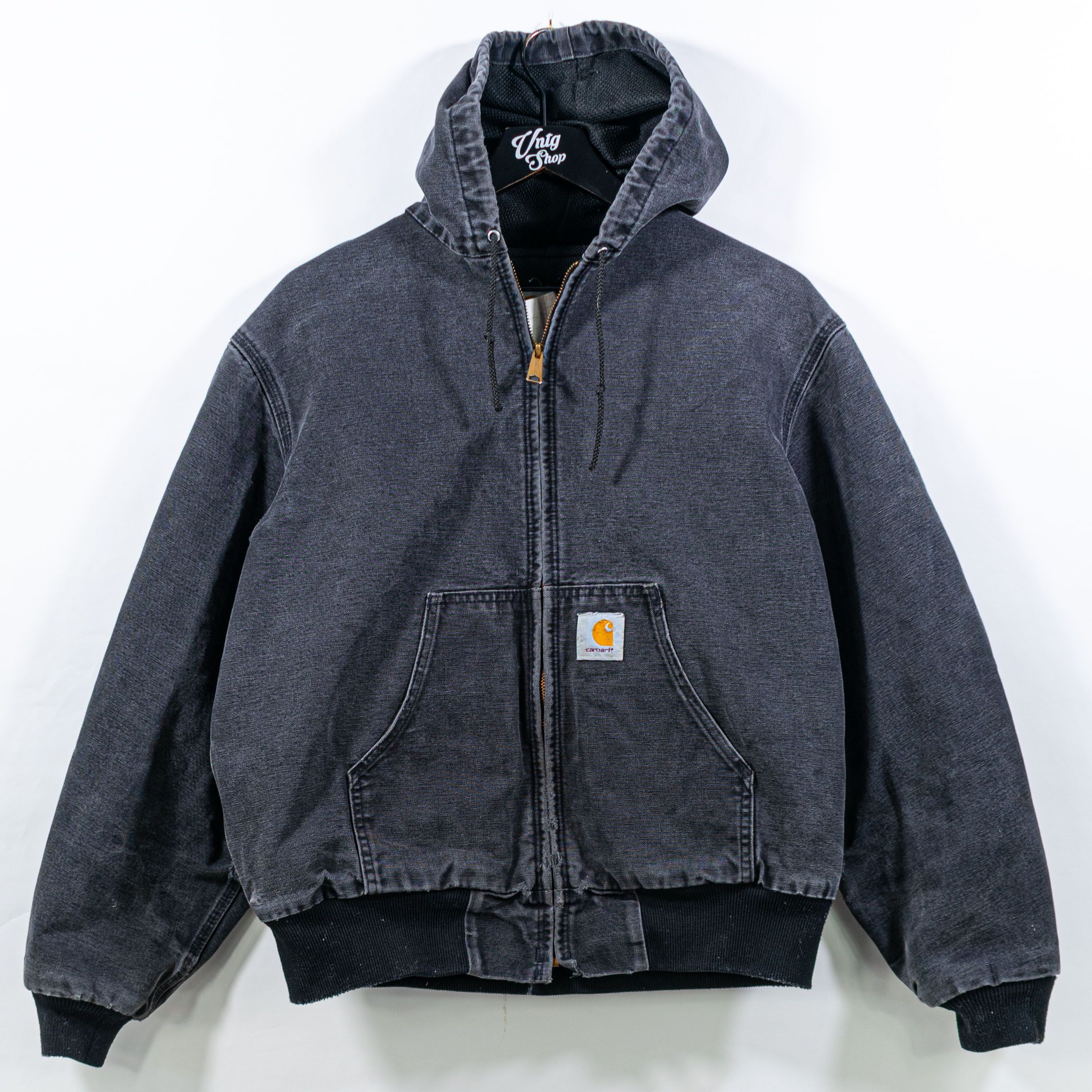 Vintage Carhartt Work Jacket VTG Hooded Thermal Lined Workwear Skate Grailed