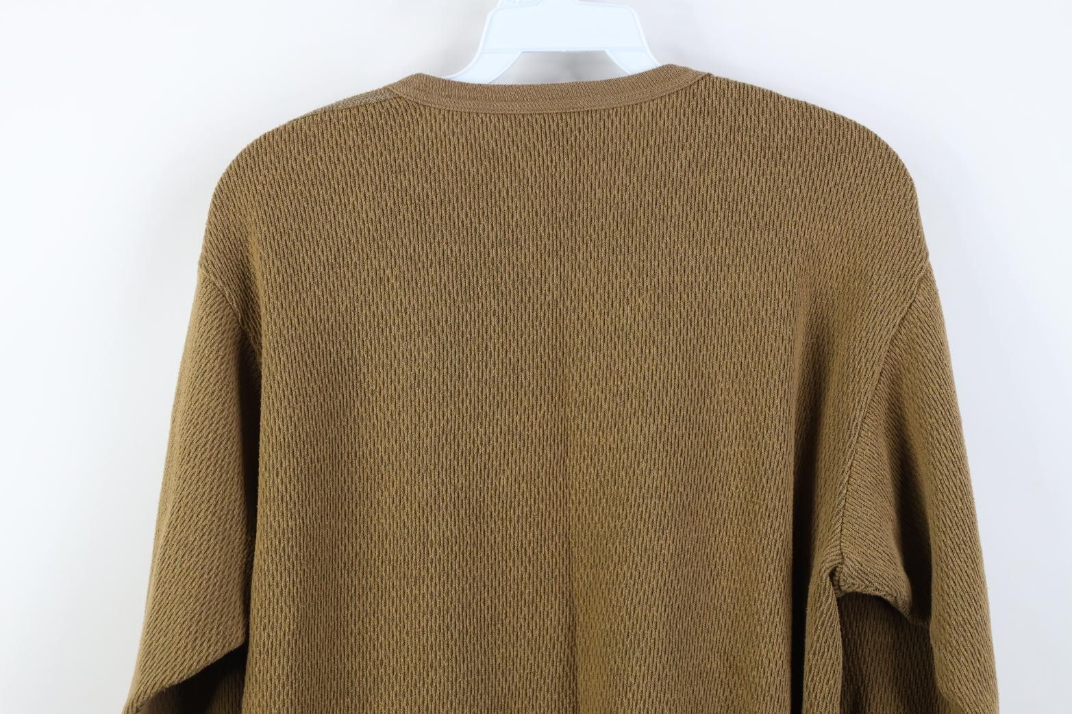 Vintage Vintage 90s Streetwear Waffle Knit Long Sleeve T-Shirt Size US XL / EU 56 / 4 - 8 Thumbnail