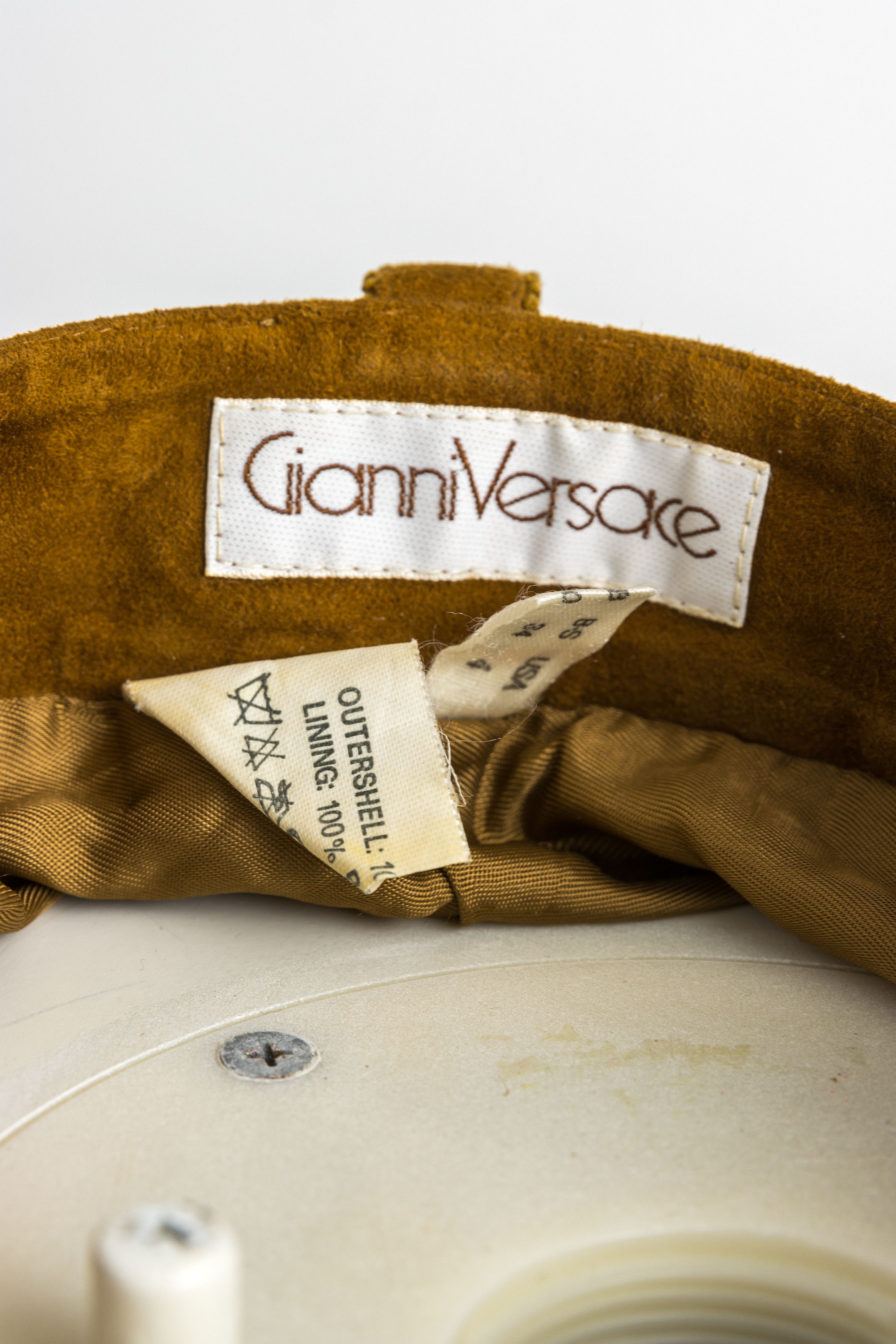 Versace Gianni Versace High-waisted Suede Brown Balloon Pants 5914 Size 25" / US 0 / IT 36 - 9 Thumbnail