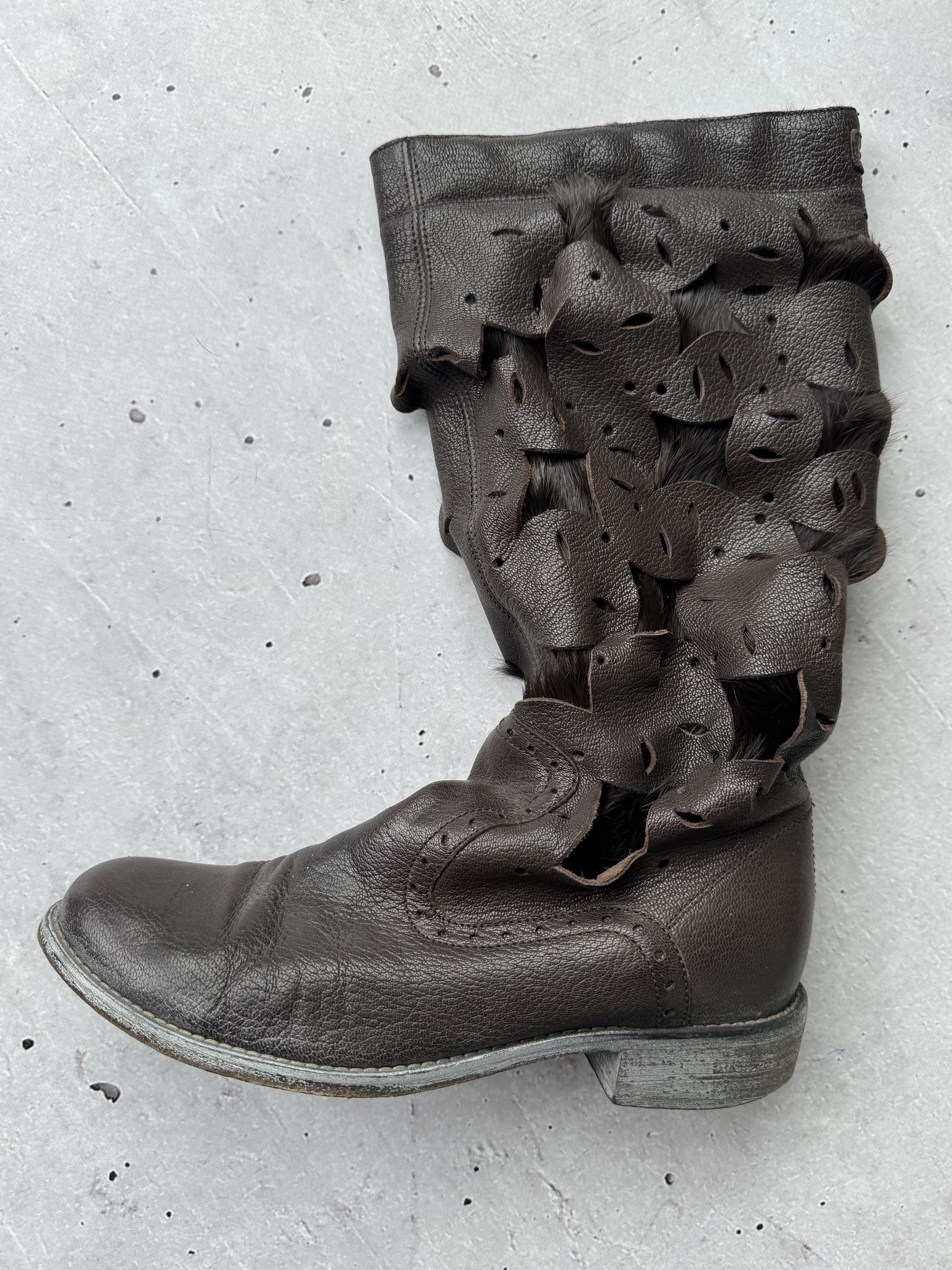 Diesel Diesel Vintage Fur-Leather Boots Size US 7 / IT 37 - 3 Thumbnail