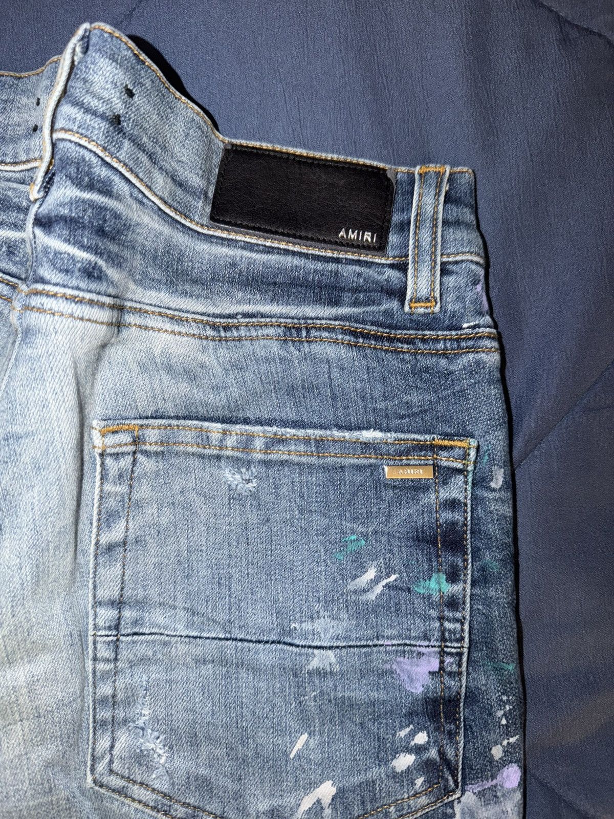 Amiri Amiri Paint Splatter Jeans Size US 31 - 3 Thumbnail