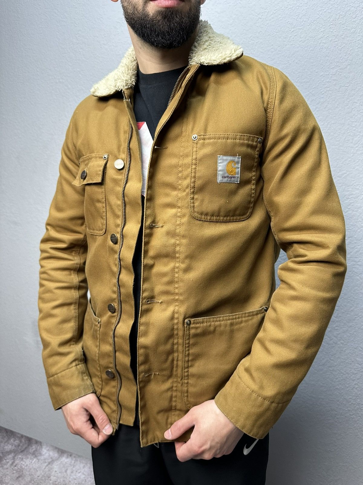Carhartt × Vintage Vintage Carhartt Phoenix Coat Jacket Sherpa Work Y2K Size US S / EU 44-46 / 1 - 4 Thumbnail