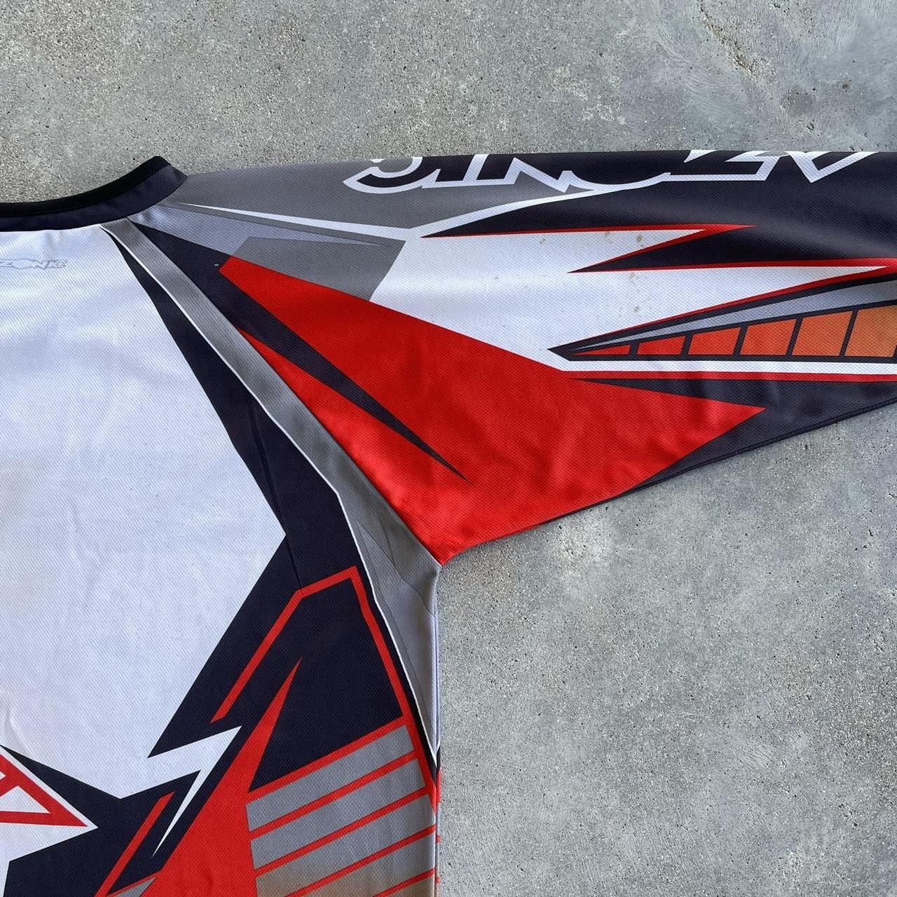Japanese Brand × Vintage Crazy vintage baggy Y2K punk motocross racing rave jersey Size US XL / EU 56 / 4 - 6 Thumbnail