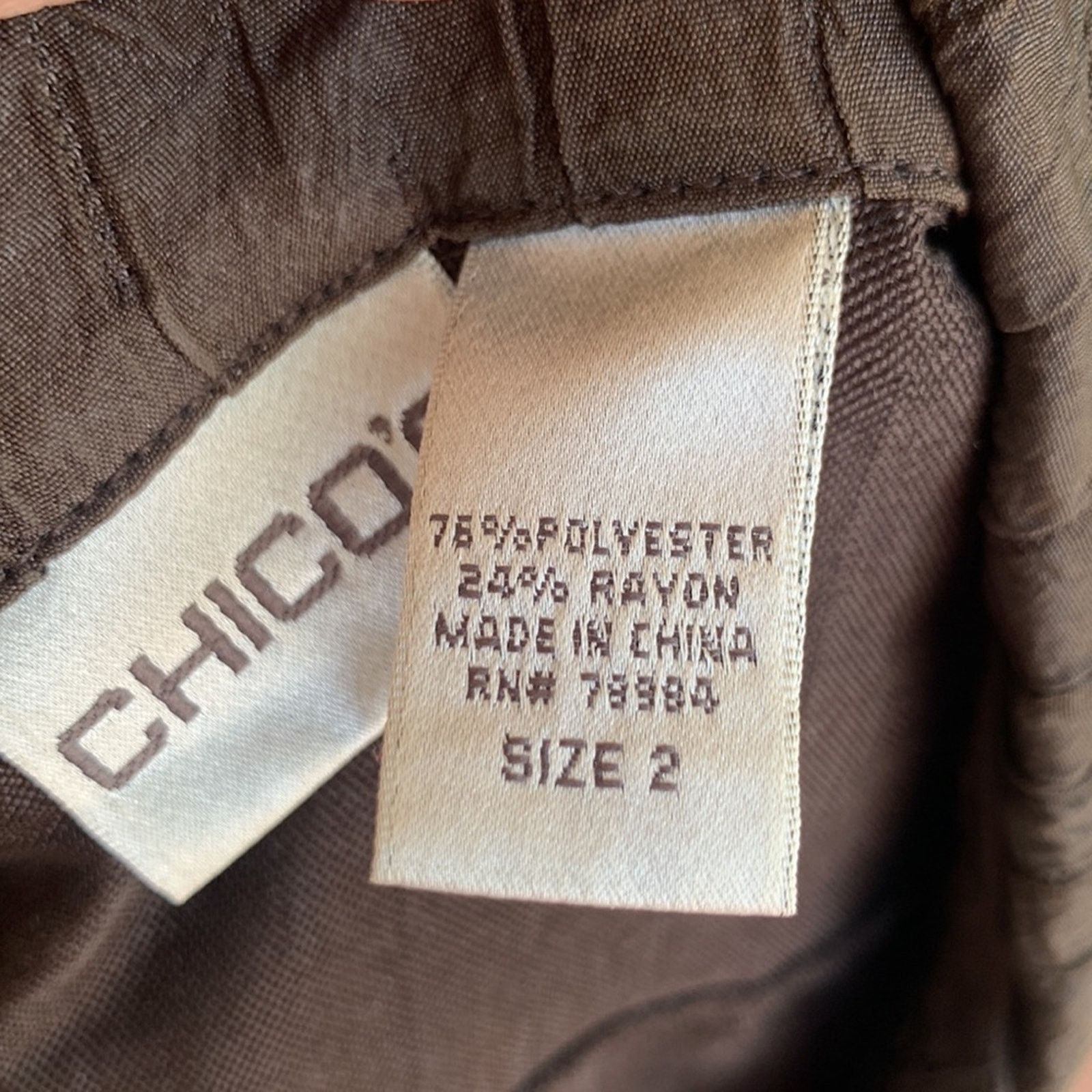 Chicos Chicos chocolate brown textured jacket blazer Size XL / US 12-14 / IT 48-50 - 8 Thumbnail