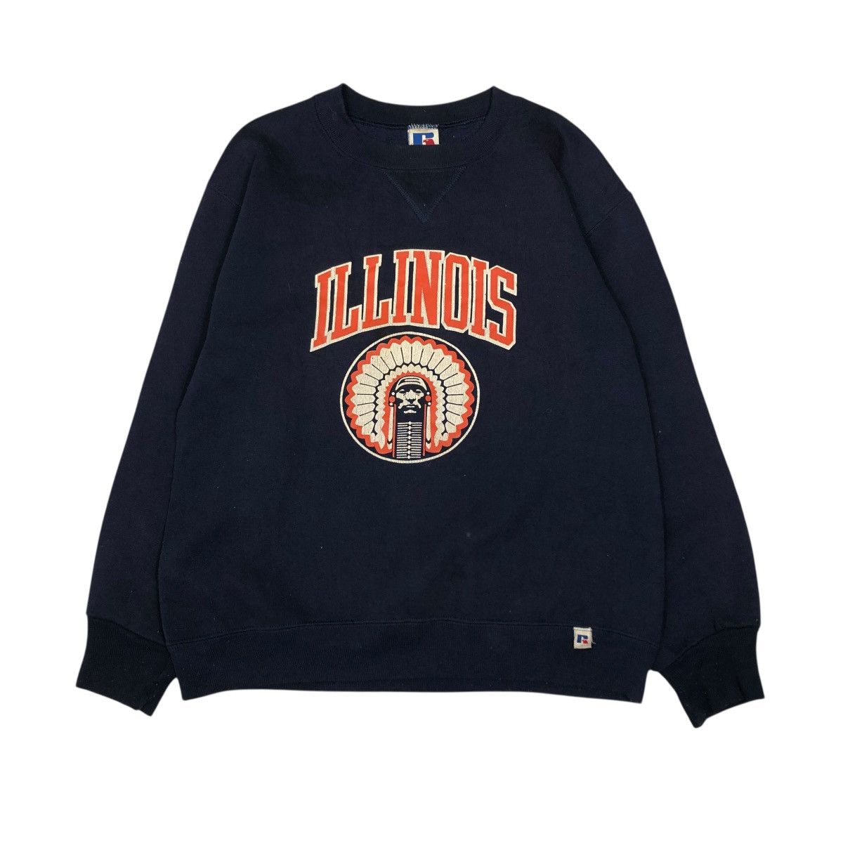 Russell Athletic 🔥VINTAGE SWEATSHIRT RUSSELL ATHLETIC SWEATSHIRT RED INDIANS Size US L / EU 52-54 / 3 - 1 Thumbnail