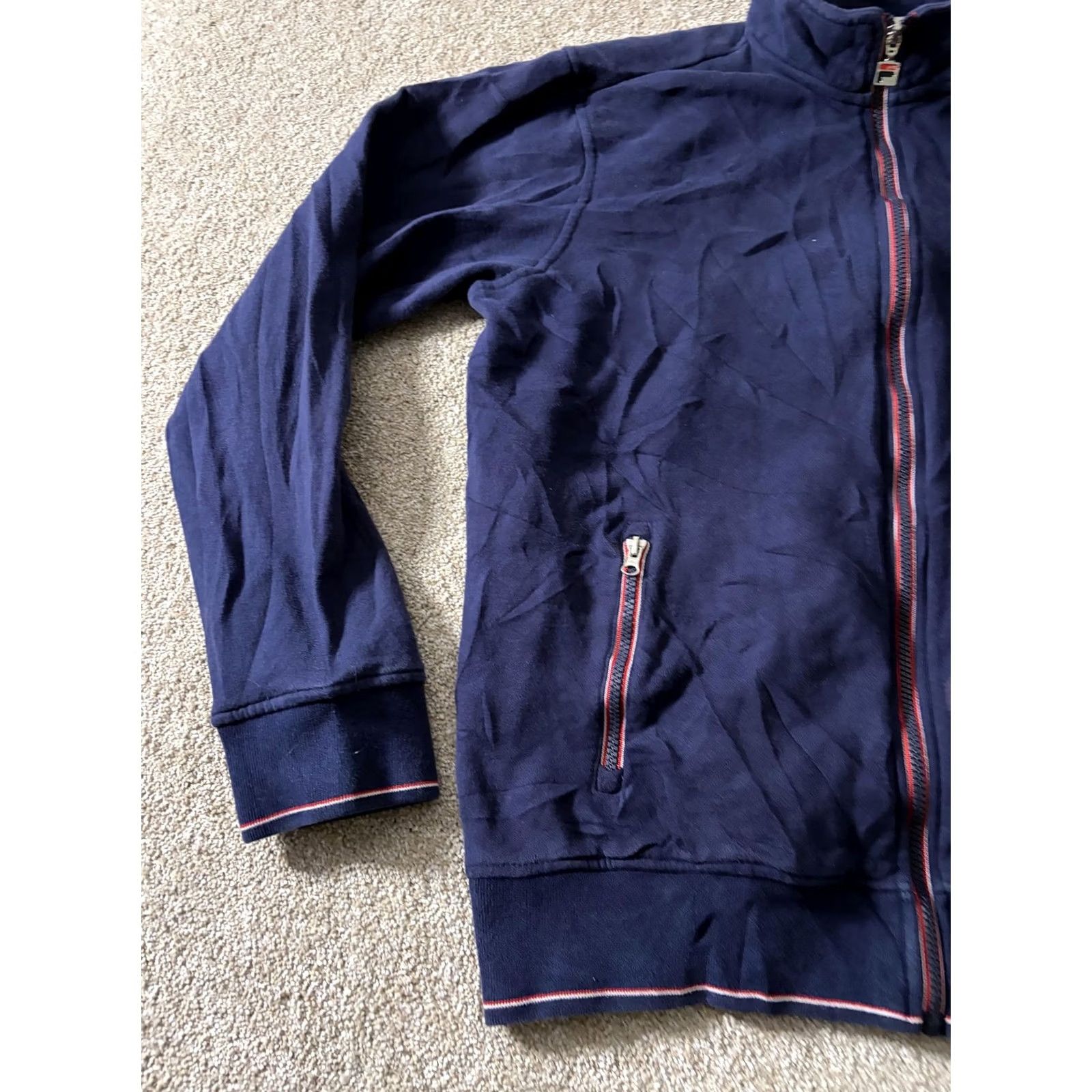 Fila Fila Track Jacket Mens M Blue Full Zip Stand Collar Knit Pockets Athletic Size US M / EU 48-50 / 2 - 2 Thumbnail