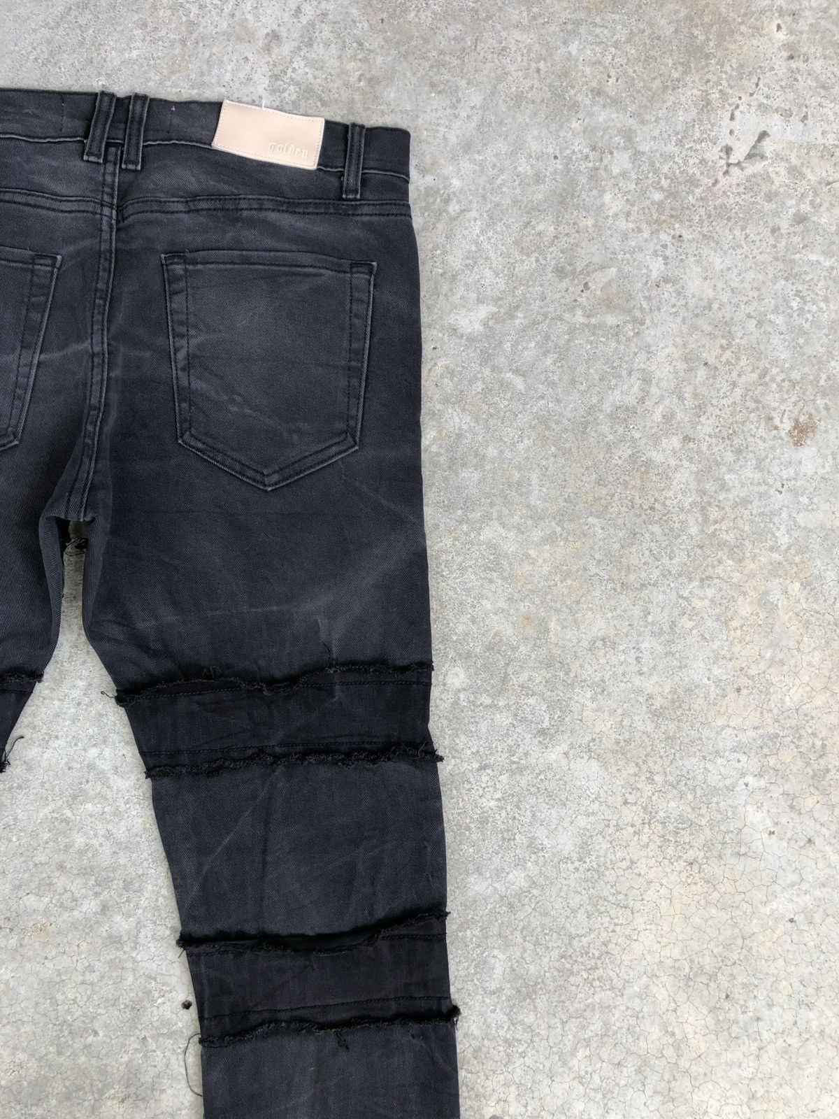 Japanese Brand Golden Flared Jeans Boro Patchwork Distressed Size US 34 / EU 50 - 10 Thumbnail