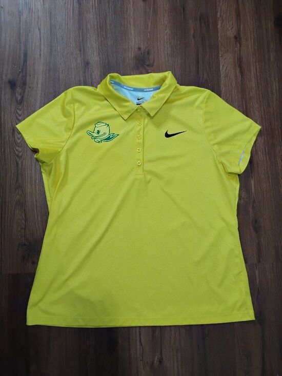 Nike Nike Running Oregon Ducks Polo Shirt Athletic Team Issued Size XL / US 12-14 / IT 48-50 - 2 Thumbnail