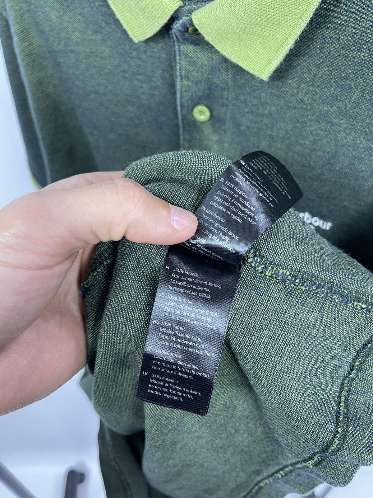 Barbour Vintage Polo T-Shirt Barbour Green Men’s Size XL Y2K Size US XL / EU 56 / 4 - 7 Thumbnail
