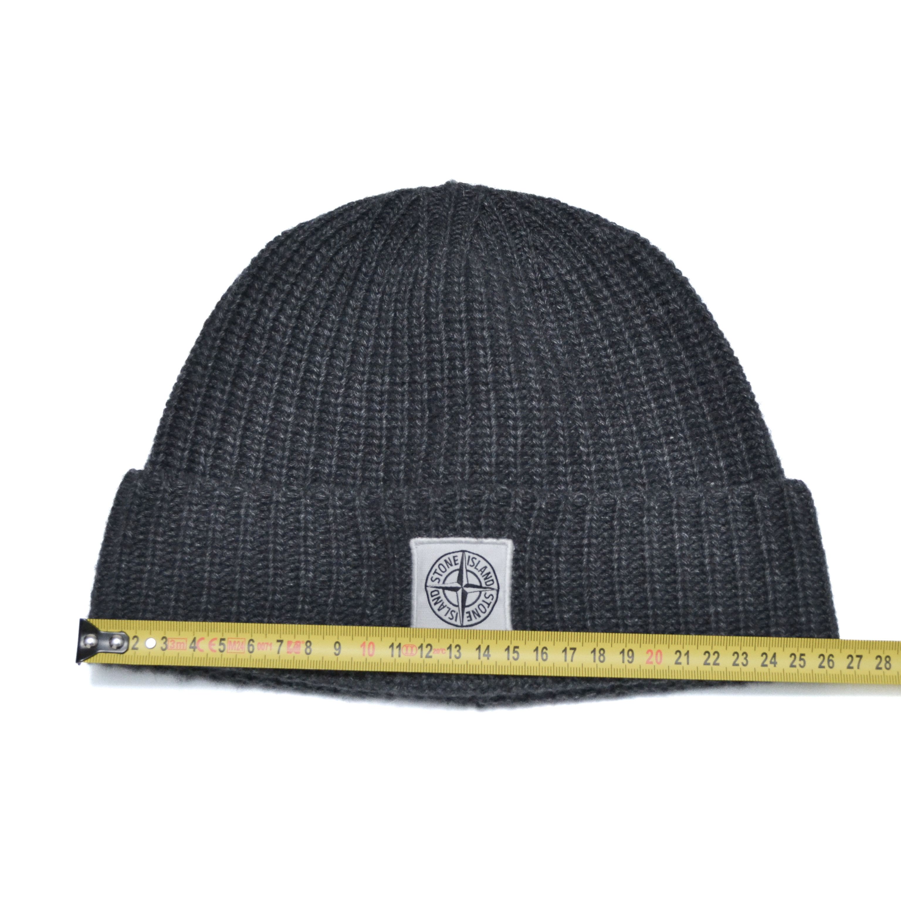 Stone Island Stone Island Ribbed Wool Cashmere Polyamide Beanie Size ONE SIZE - 3 Thumbnail