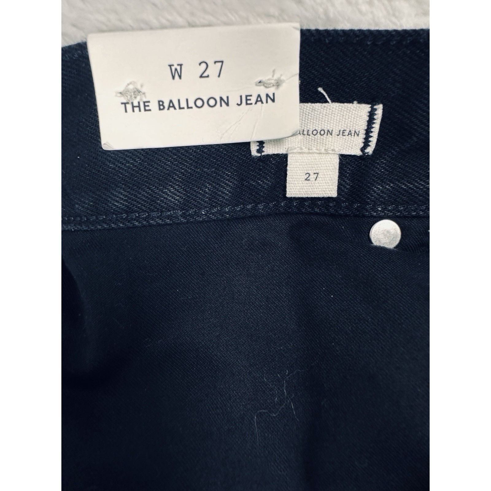 Madewell Madewell The Balloon Jean Black 27 High Rise Rigid Denim NWT Size 27" / US 4 / IT 40 - 4 Thumbnail