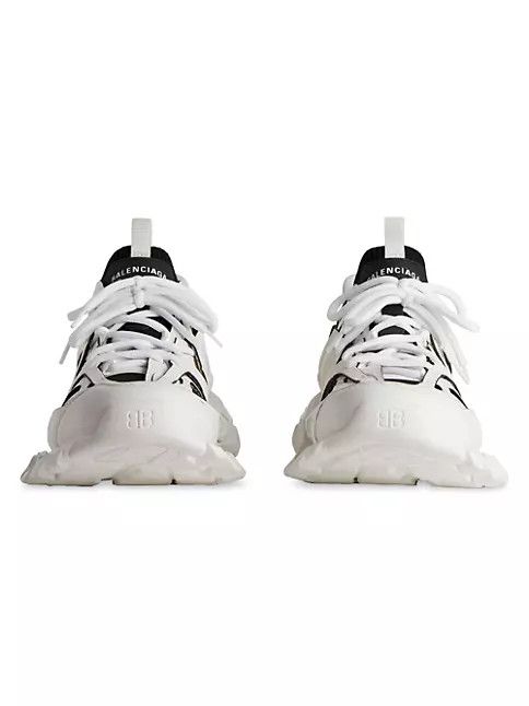 Balenciaga o1mt1gz0724 Track Sock Sneakers in Black/White Size US 7 / IT 37 - 3 Thumbnail