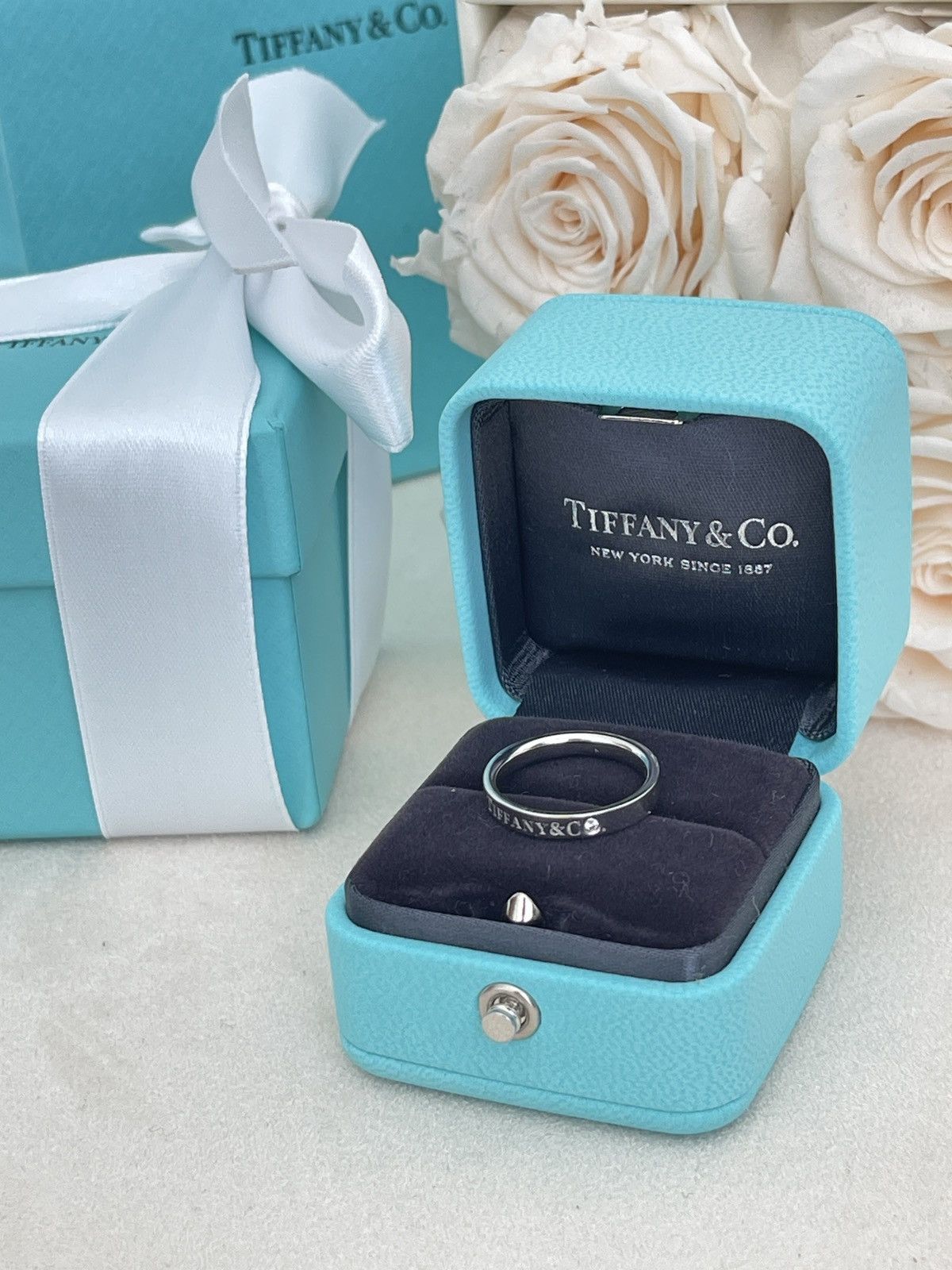 Tiffany & Co. Tiffany & Co. Band Ring in Platinum Diamond 5.5 NEW $2400 Size ONE SIZE - 10 Thumbnail