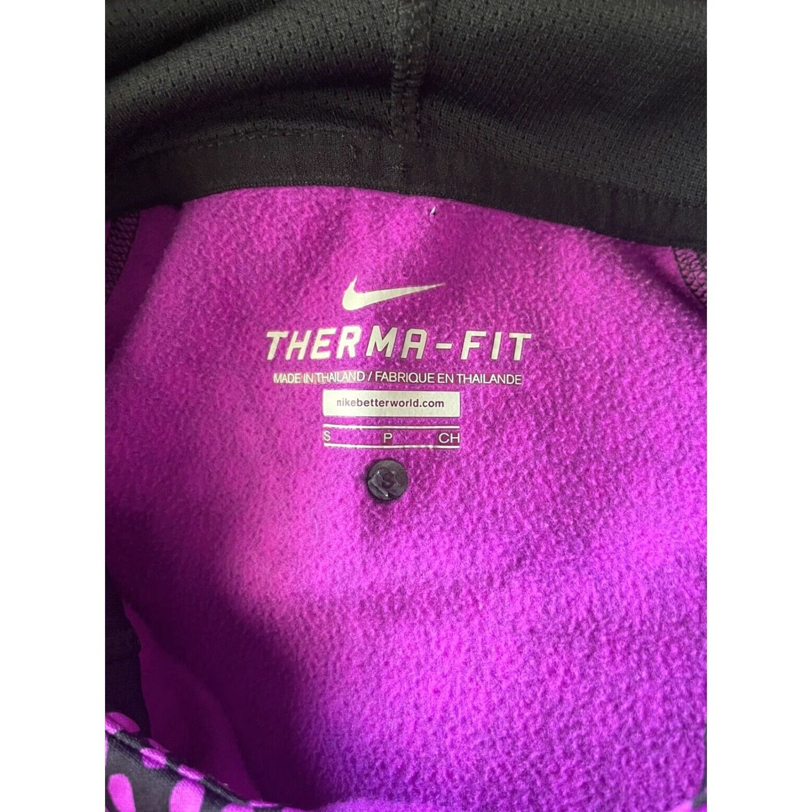 Nike Nike Hoodie Womens Small Purple Polka Dot Therma Fit S Size S / US 4 / IT 40 - 5 Thumbnail
