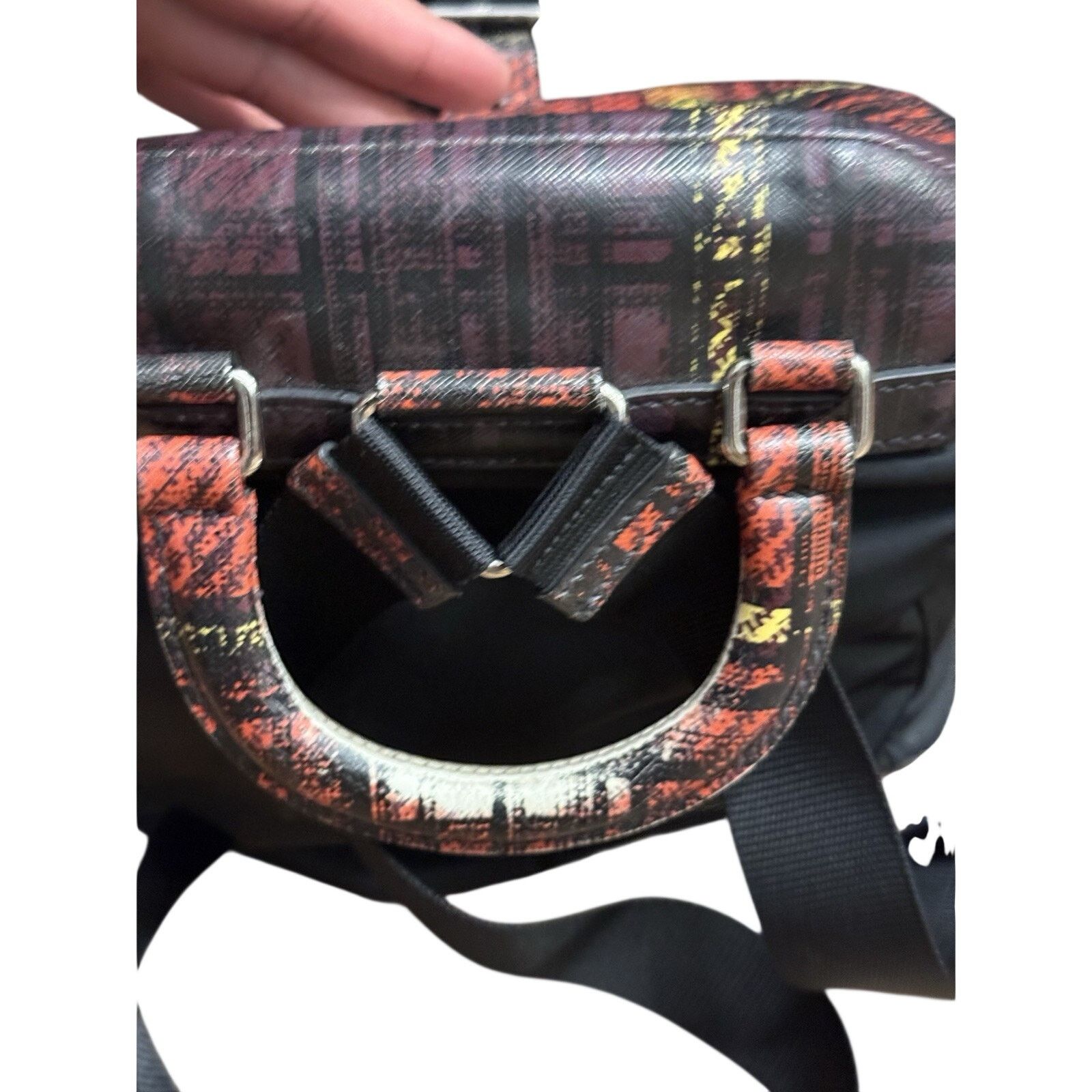 Prada Prada PRADA Backpack in Nylon and Leather Black Red Size ONE SIZE - 6 Thumbnail