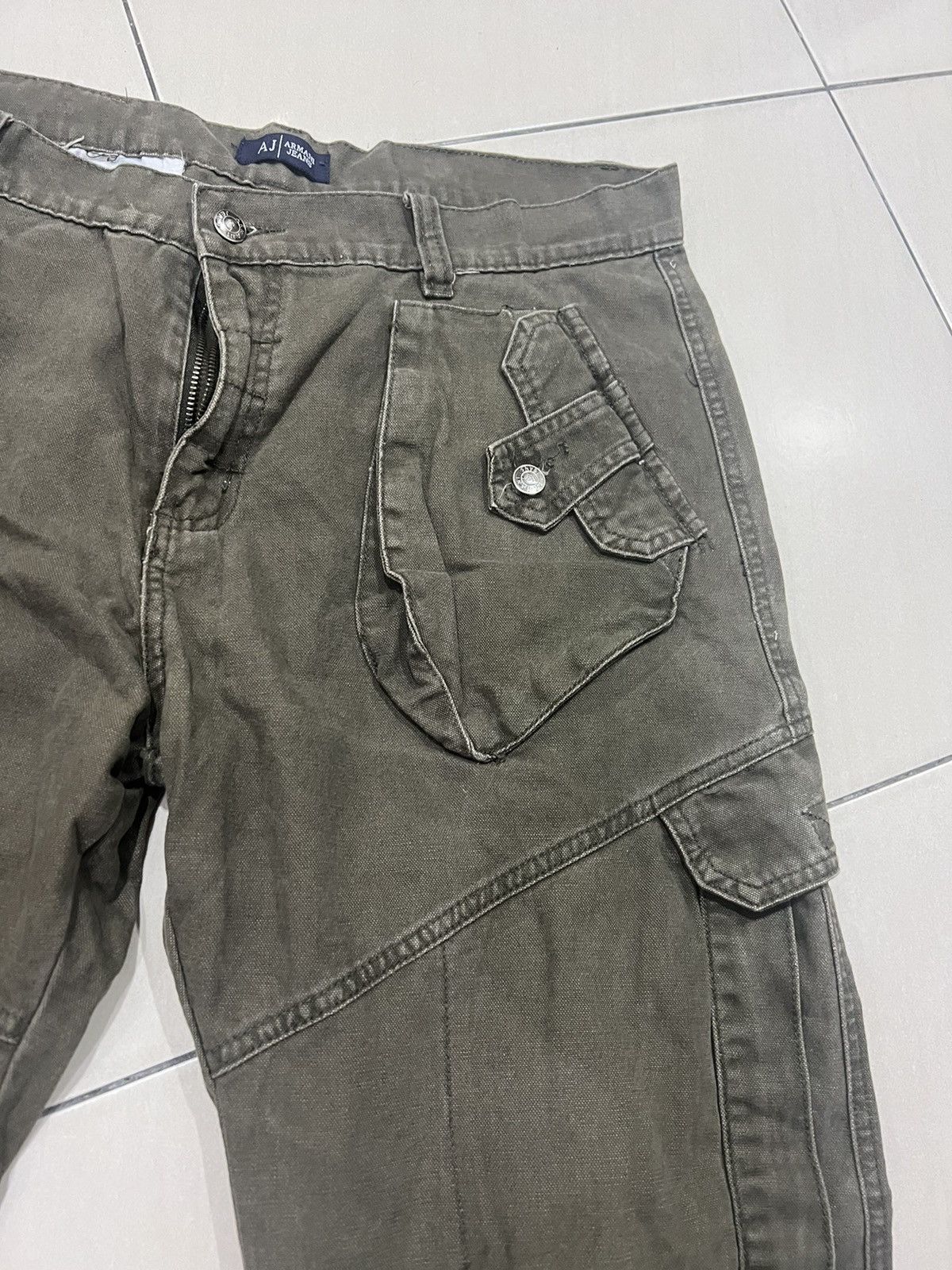 Armani × Vintage Armani Jeans - vintage cargo pants Size US 36 / EU 52 - 19 Thumbnail