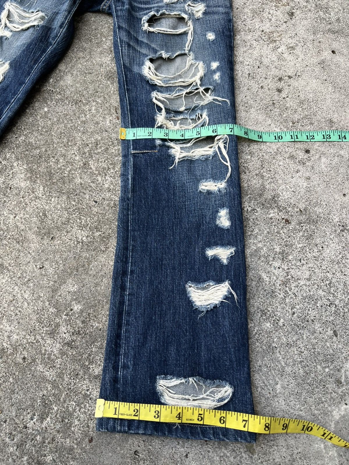 Japanese Brand 💥Japanese Brand Roen Distress Punk Jean Very Rare Size US 30 / EU 46 - 6 Thumbnail