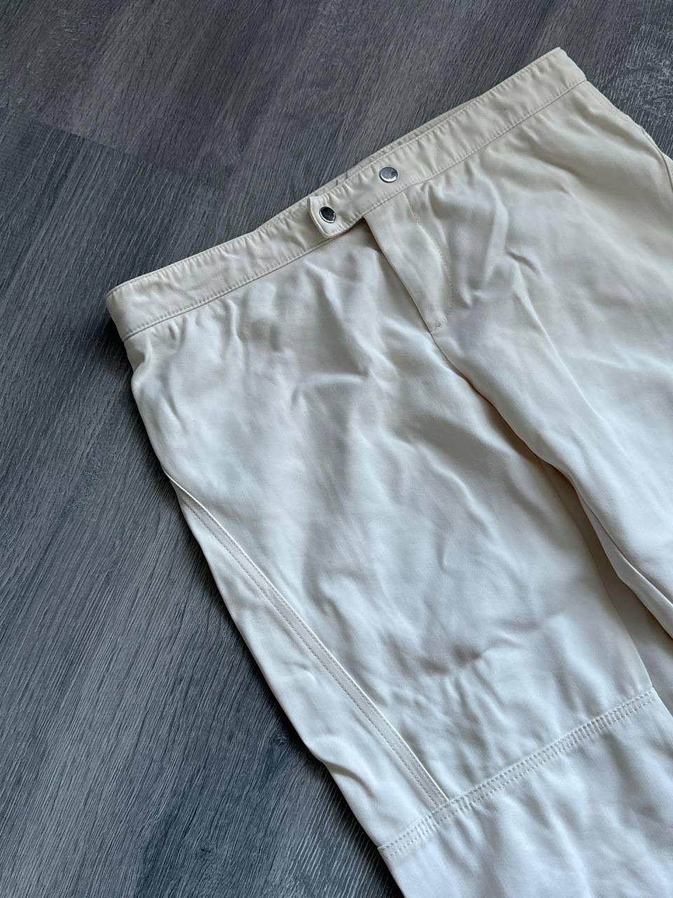 Gucci Vintage Gucci women’s pants white cotton steel logo Size 26" / US 2 / IT 38 - 7 Thumbnail