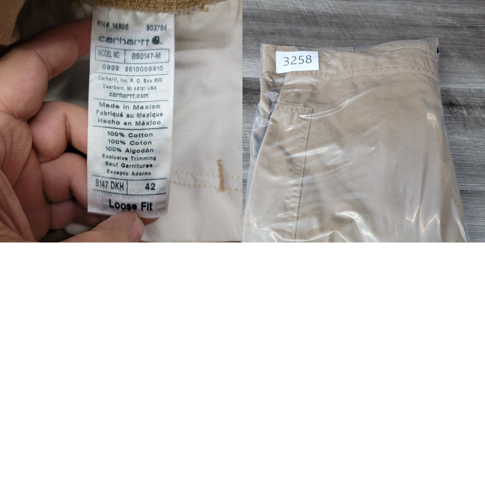 Carhartt Carhartt Shorts Mens 42 Dark Khaki Size B147 DKH Canvas Carpenter Work Size US 42 / EU 58 - 9 Thumbnail
