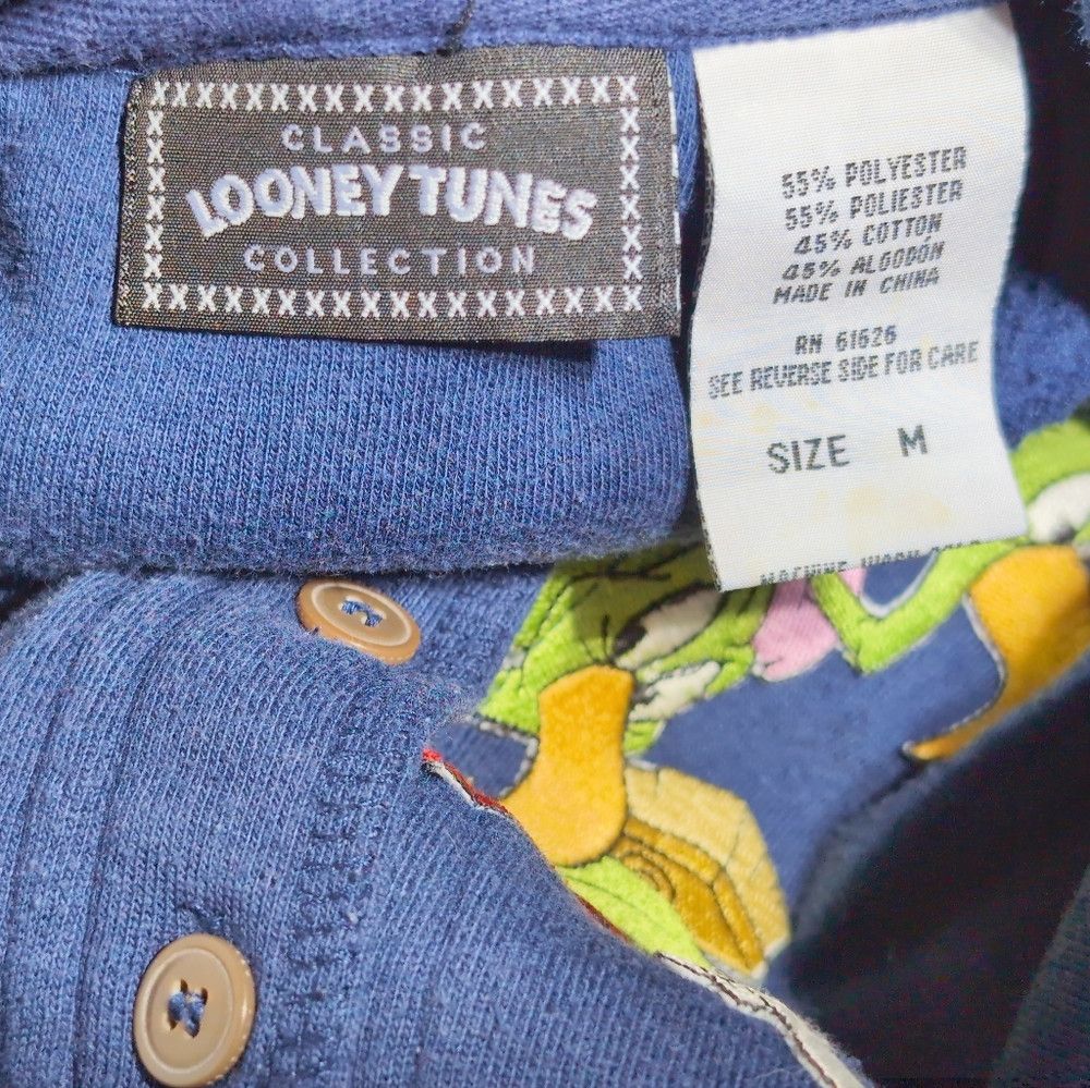 Other Looney Tunes Marvin Bugs Bunny Embroidered Sz M Navy Long S Size M / US 6-8 / IT 42-44 - 5 Thumbnail