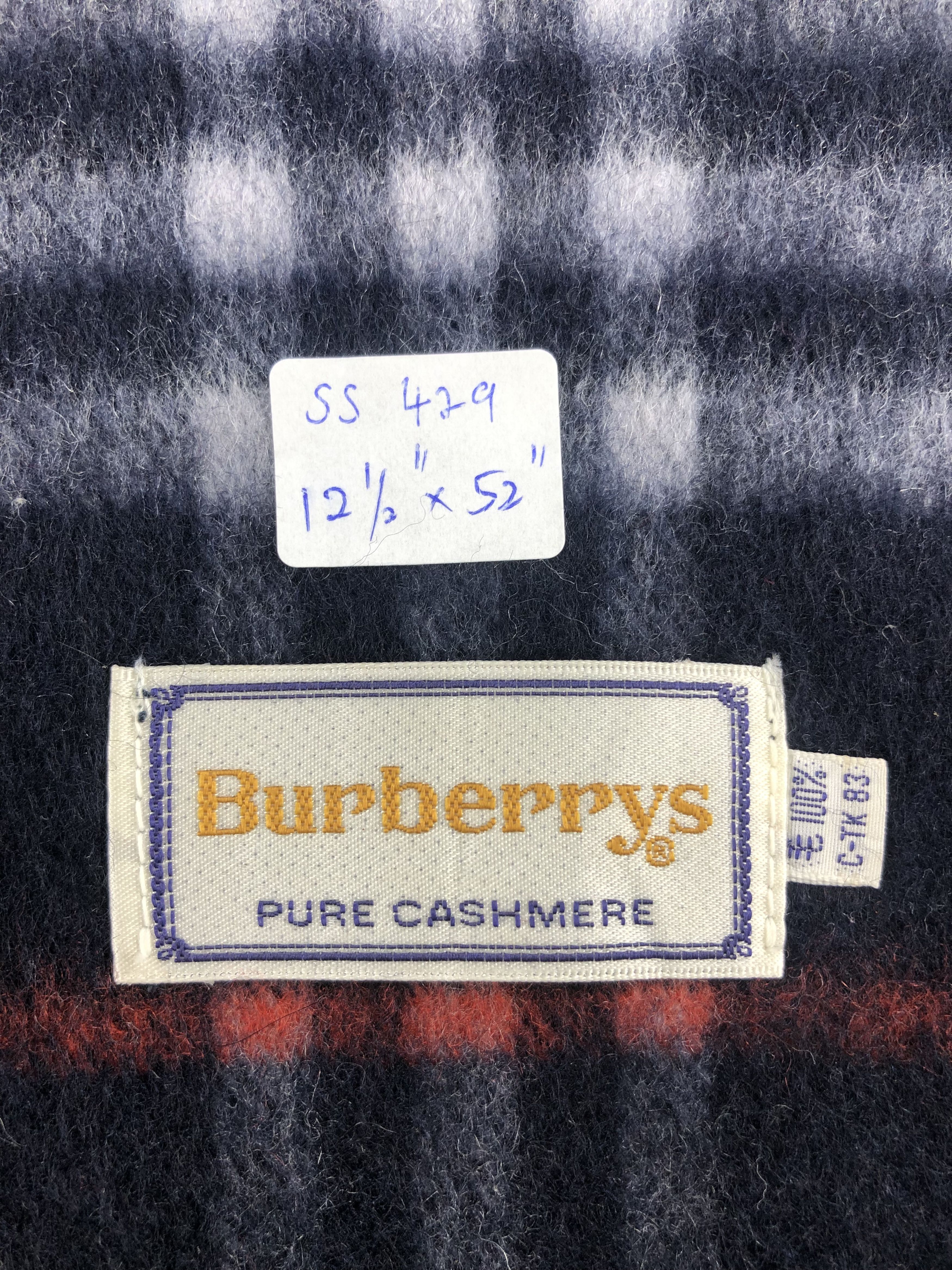 Burberry Burberrys Pure Cashmere Scarf / Muffler / Neckwear Size ONE SIZE - 5 Thumbnail