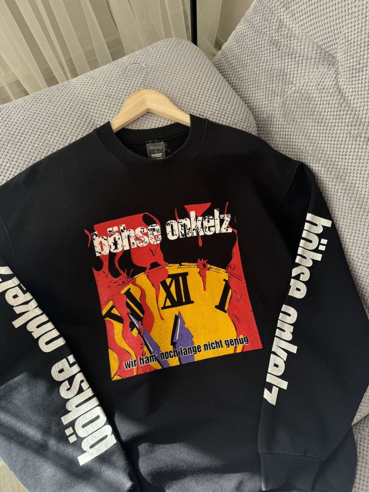 Vintage Bohse Ankelz 1991 Wir Ham Noch Lange Nicht Genug Sweatshirt Size US XL / EU 56 / 4 - 3 Thumbnail