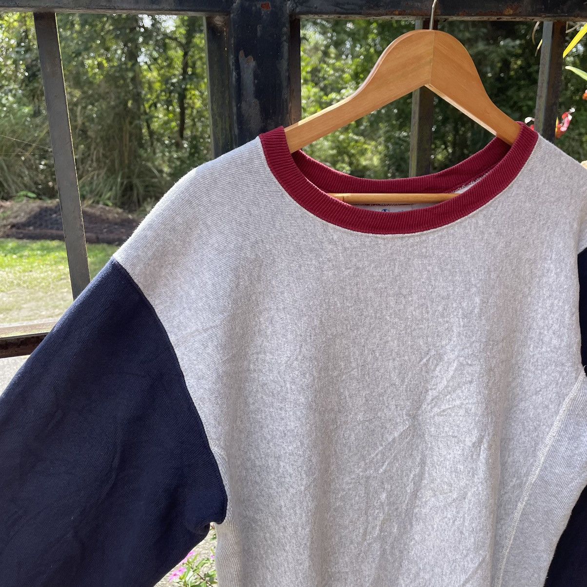 Champion × Vintage 🔥Vintage Champion Reverse Weave Tricolour Plain Sweatshirts Size US M / EU 48-50 / 2 - 6 Thumbnail