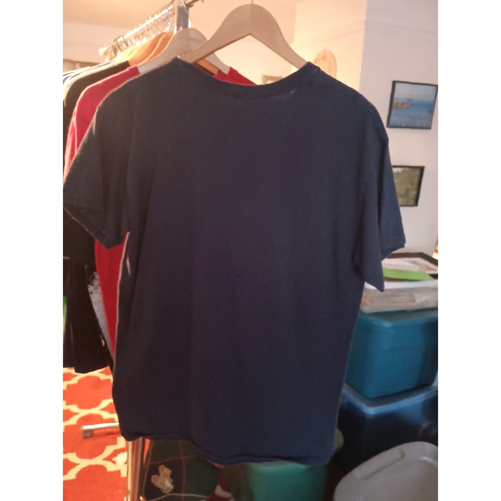 Gildan VINTAGE F-22 Raptor Jet Plane Air Force T-shirt Mens Blue L USA Military Gildan Shirt 90s era Decade Size US L / EU 52-54 / 3 - 4 Thumbnail