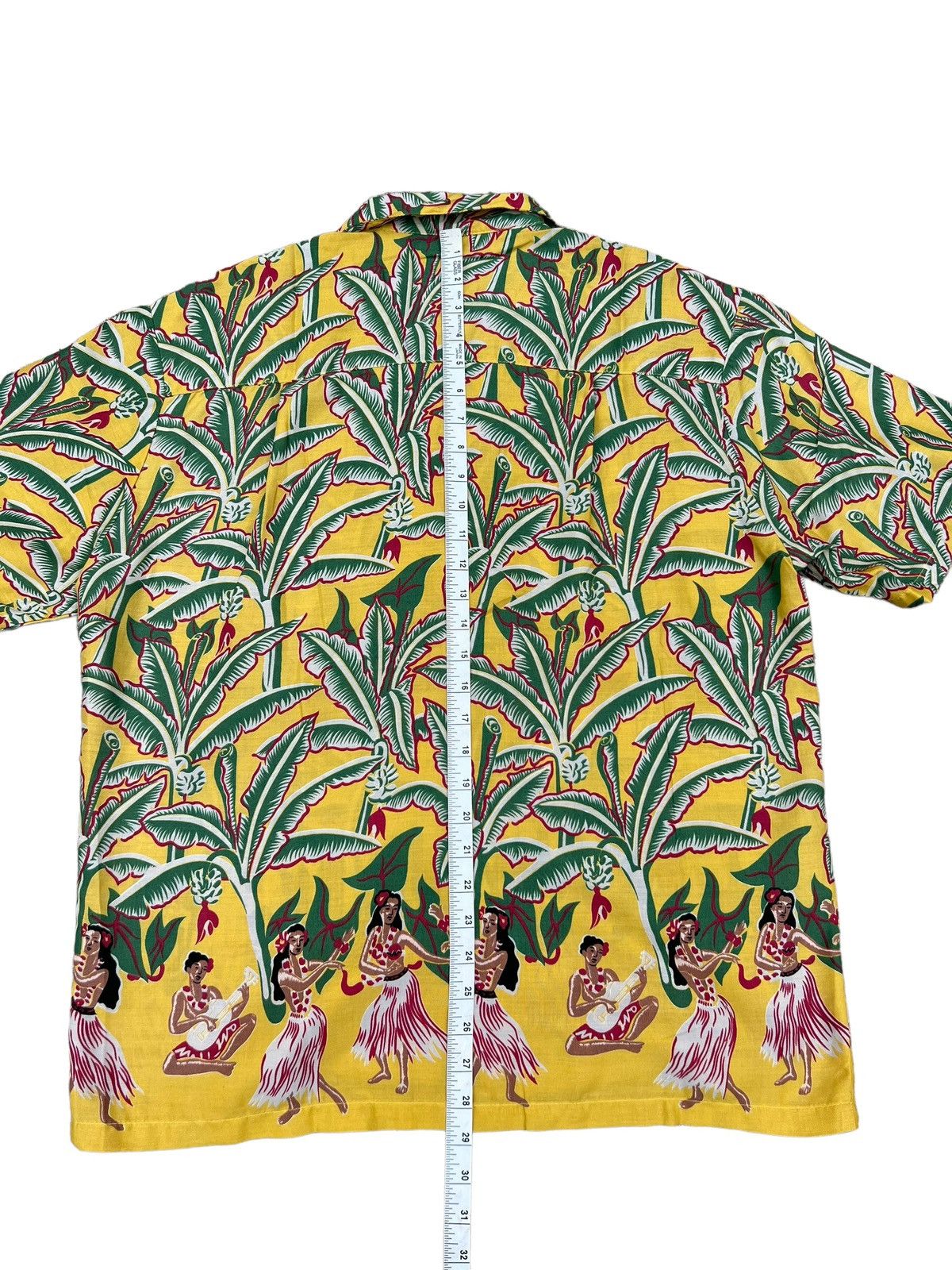 Diamond Head 80s Diamond Head Banana Leaves Hula Girl Rayon Hawaiian Size US M / EU 48-50 / 2 - 4 Thumbnail