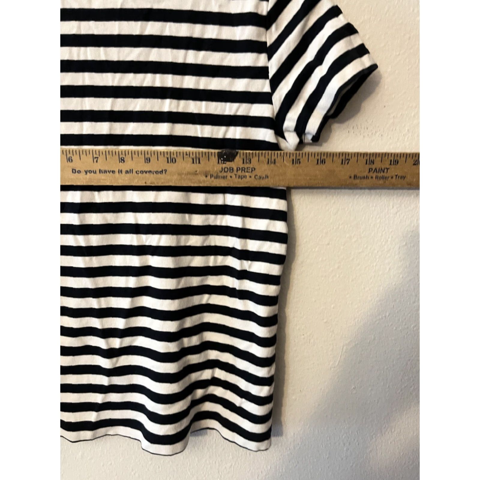 Lands' End Lands' End Striped T-Shirt Women's Size S Blue Short Sleeve Casual Knit Size S / US 4 / IT 40 - 5 Thumbnail