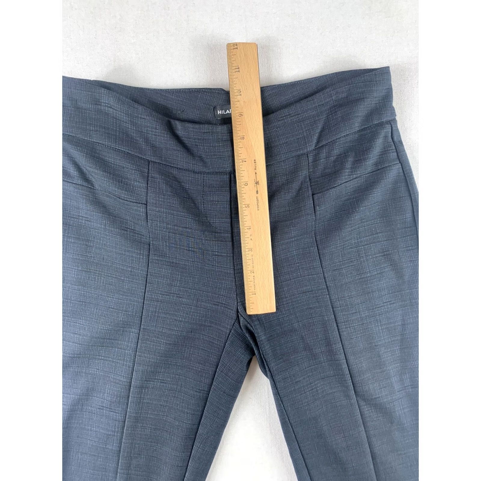 Vintage HILARY RADLEY PANTS WOMENS SMALL BLUE BLACK Size 30" / US 8 / IT 44 - 3 Thumbnail