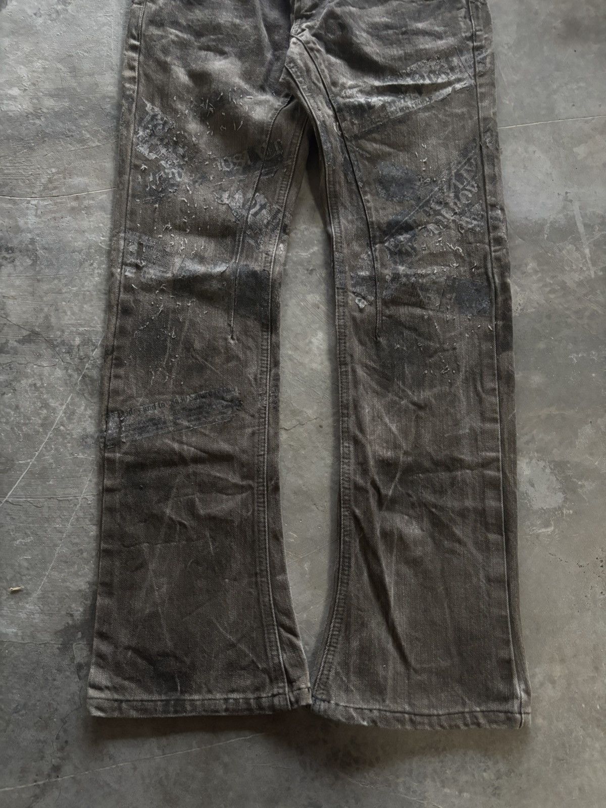 JACKROSE JACK ROSE LUV MAISON flare poem newspaper punk gothic grunge Size US 30 / EU 46 - 12 Thumbnail