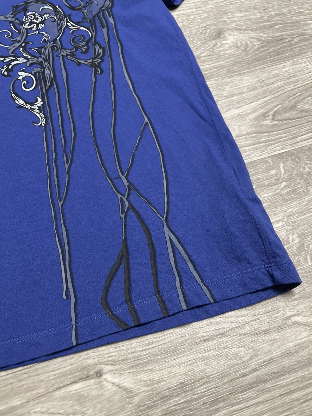 Versace Versace Collection Baroque Graphic Print Blue T-Shirt Size US XXL / EU 58 / 5 - 5 Thumbnail