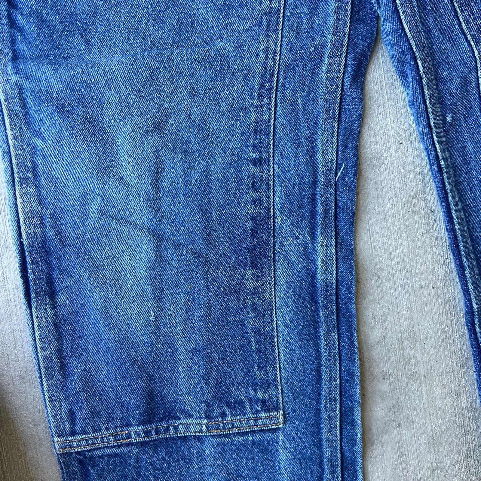 Carhartt × Vintage Carhartt blue denim jeans double knee work carpenter pants Size US 34 / EU 50 - 4 Thumbnail