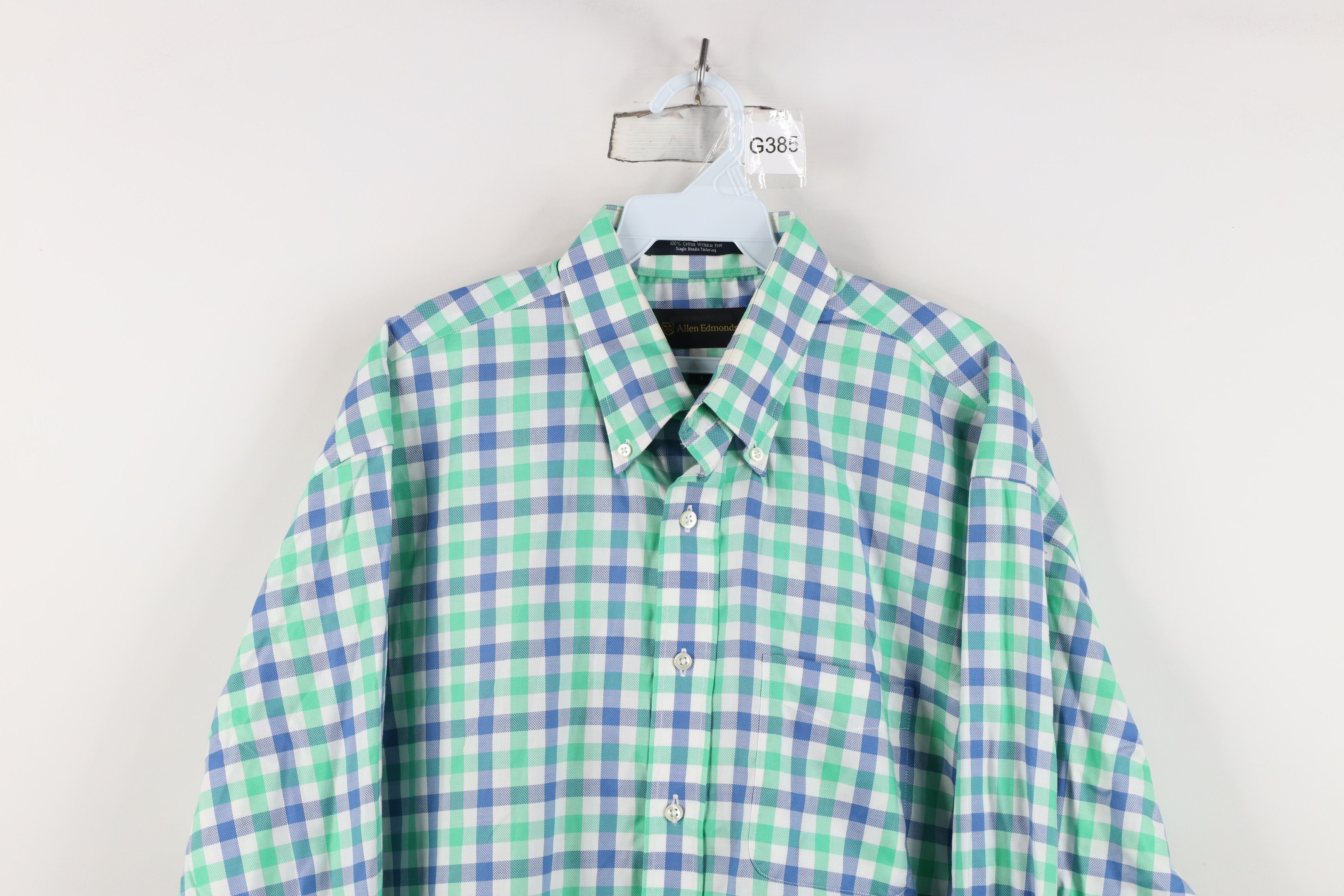 Allen Edmonds Allen Edmonds Free Single Needle Tailored Button Down Shirt Size US L / EU 52-54 / 3 - 2 Thumbnail