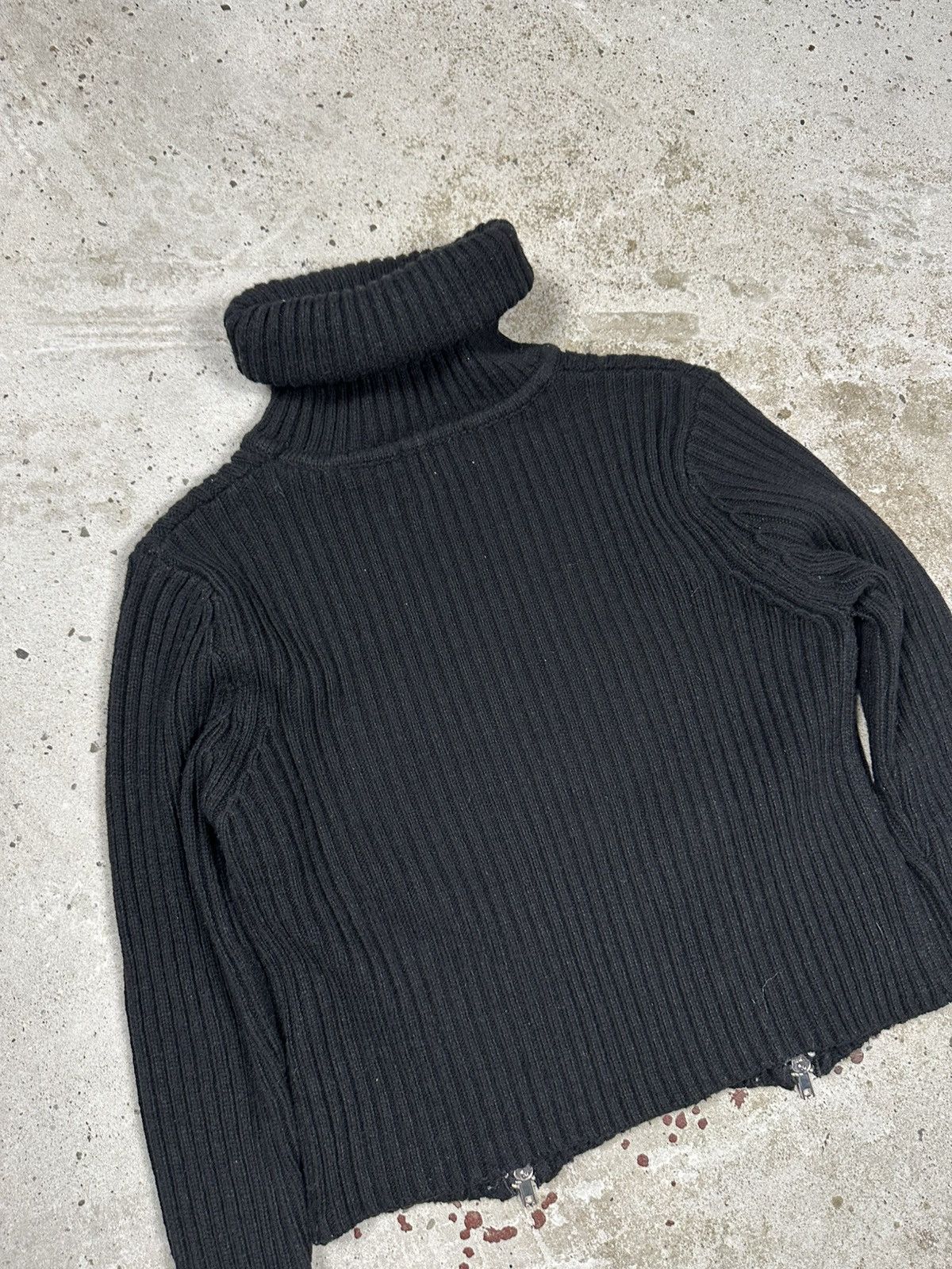 Jean Paul Gaultier Jean Paul Gaultier x Lindex Black Turtleneck Sweater Zippers Size S / US 4 / IT 40 - 11 Thumbnail