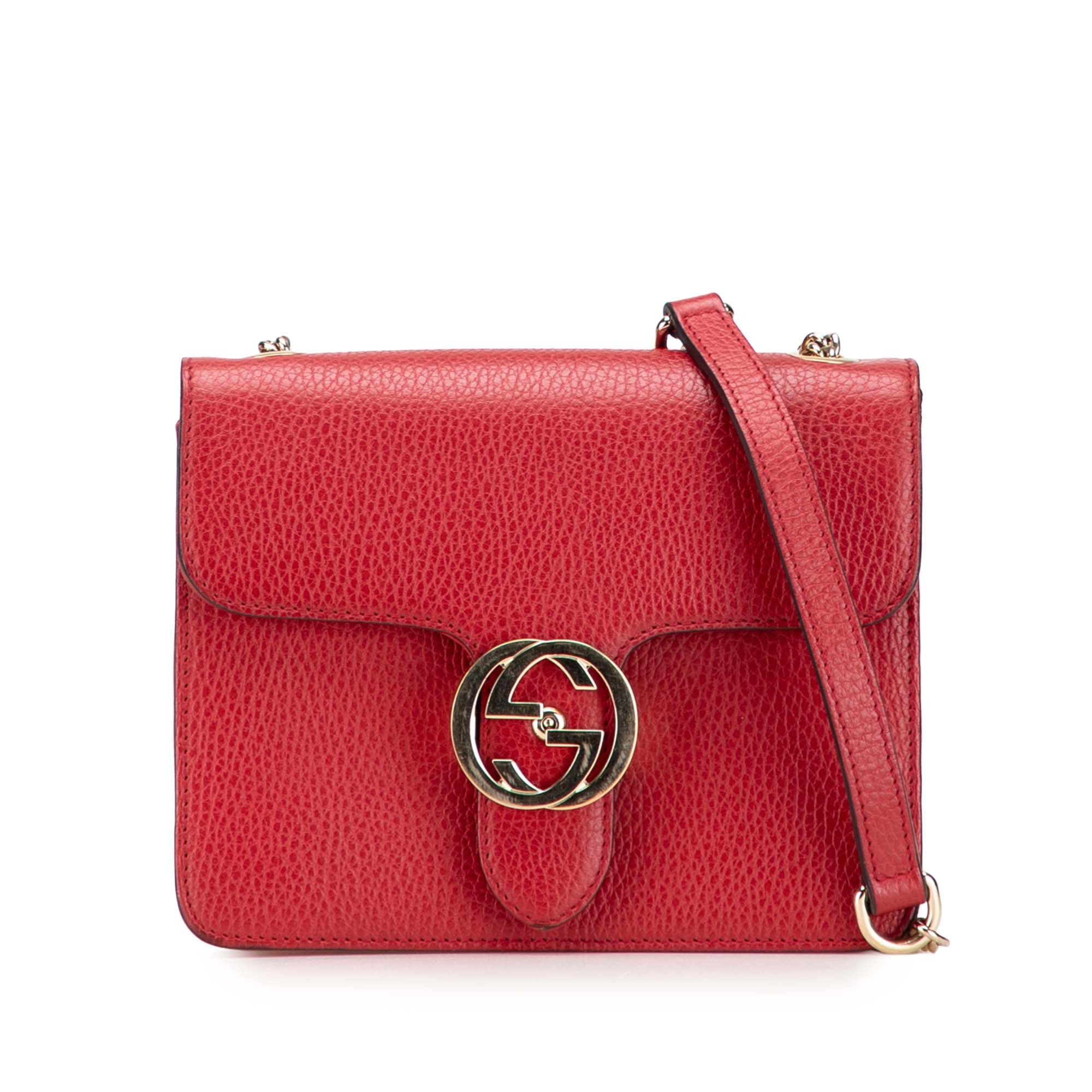 Gucci Small Dollar Calfskin Interlocking G Crossbody Size ONE SIZE - 1 Thumbnail