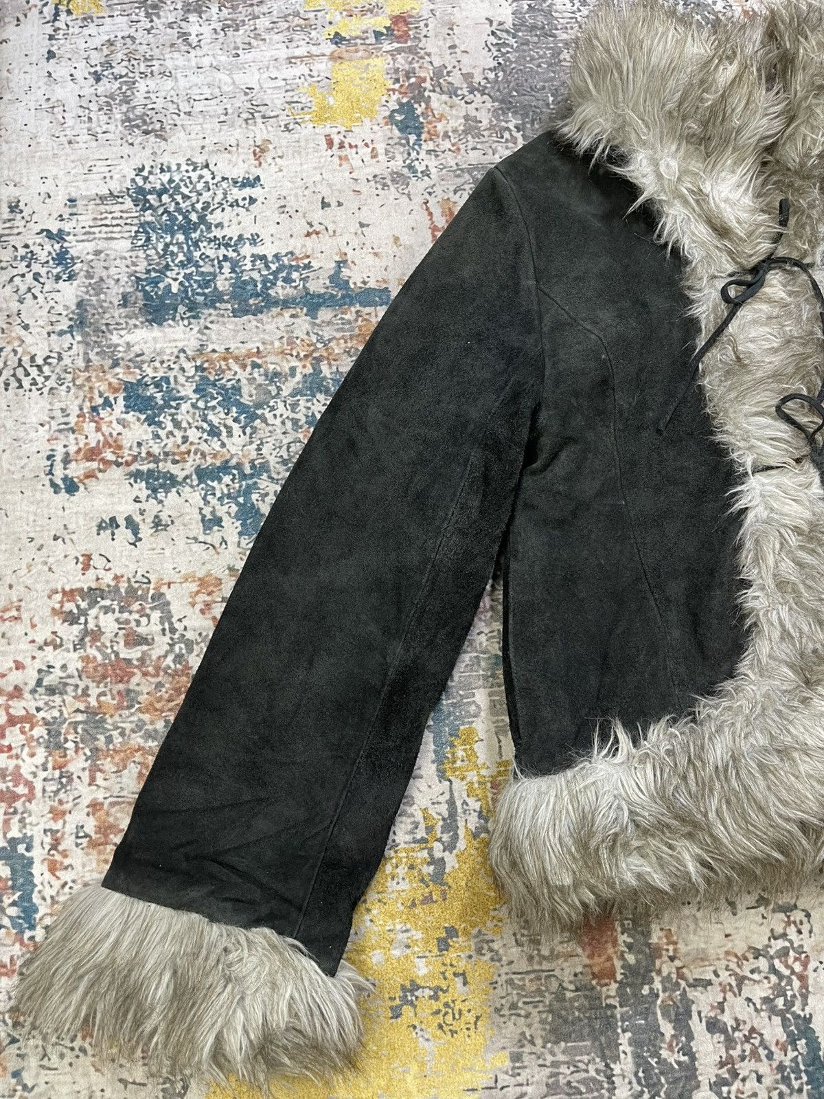 Hysteric Glamour Ozone Community Suede Leather Faux Fur Penny Lane Jacket Size S / US 4 / IT 40 - 4 Thumbnail