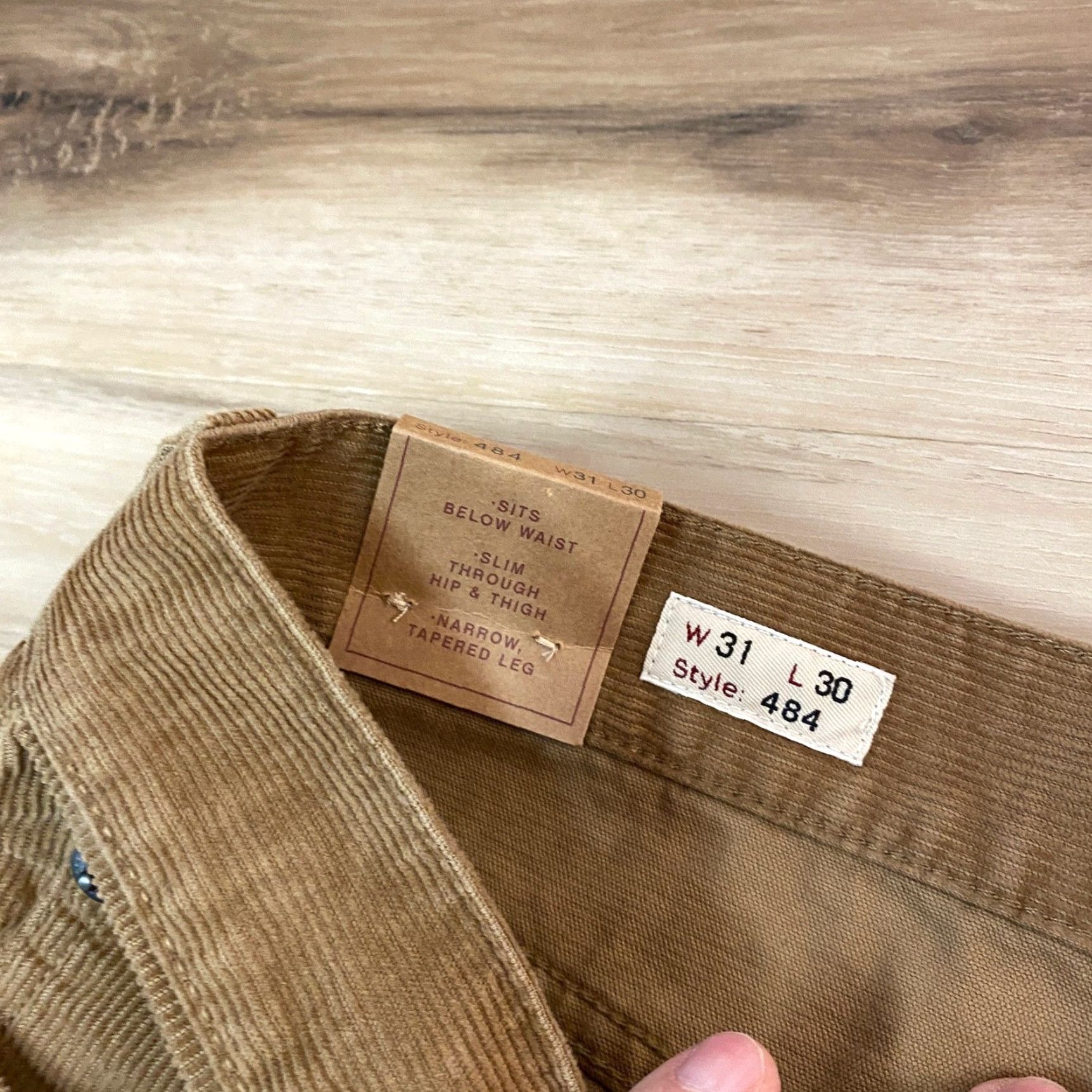 J.Crew J.Crew Pants Slim Corduroy 31x30 Brown 484 Mens New Size US 31 - 4 Thumbnail