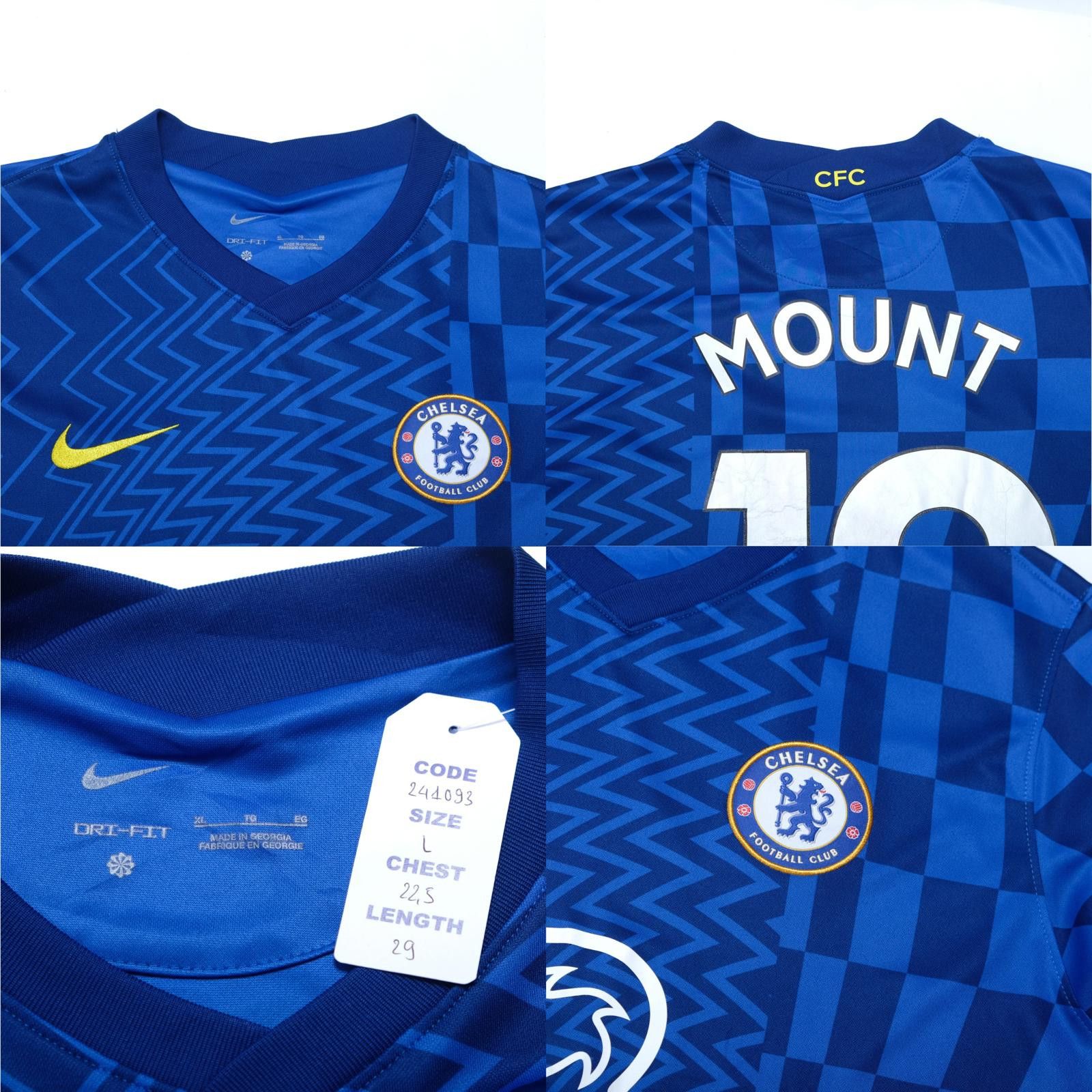 Umbro 2021/22 Chelsea Home Shirt Nike Mount (L) Size US L / EU 52-54 / 3 - 5 Thumbnail