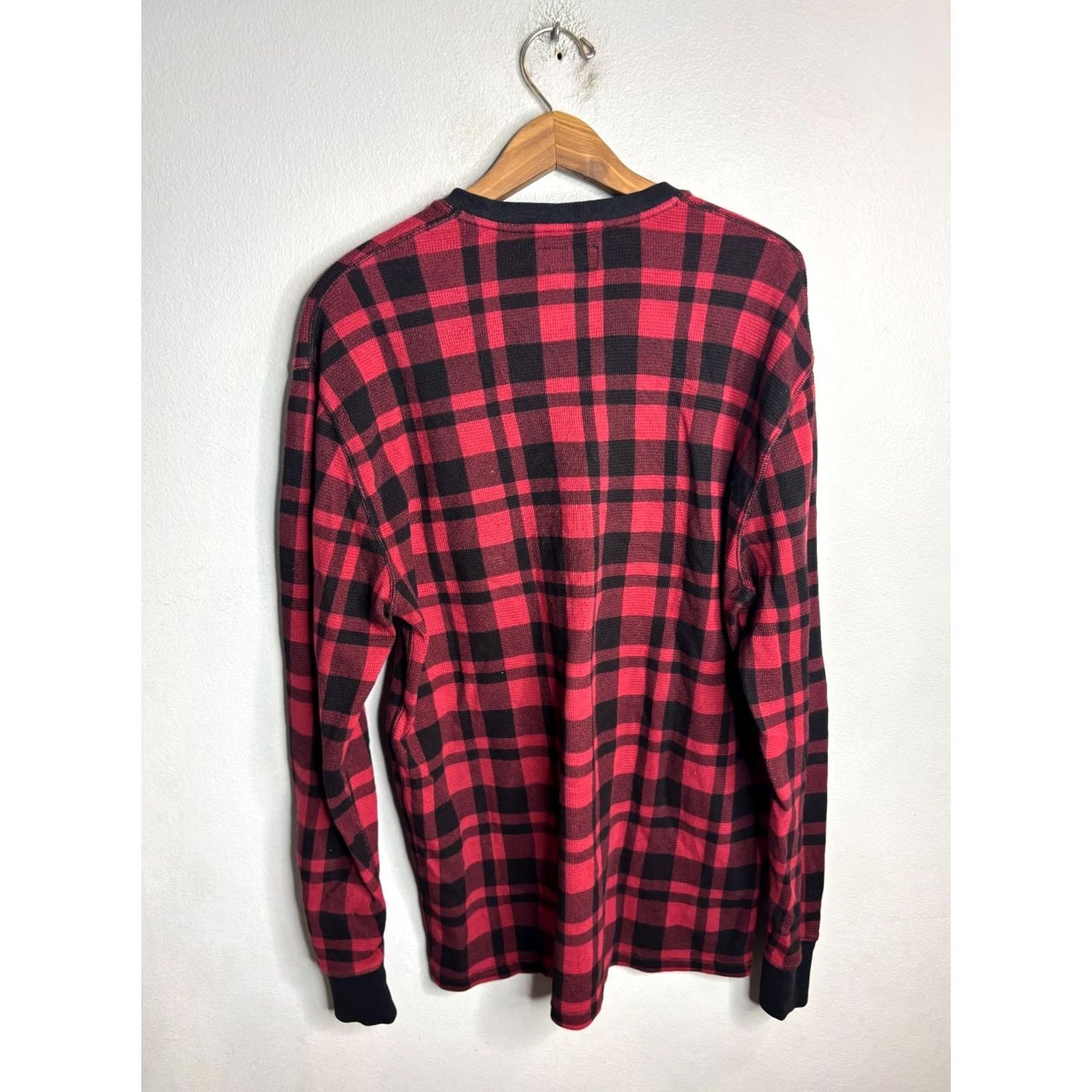 Ralph Lauren Polo Ralph Lauren Thermal Shirt Plaid Red XL Men's Long Sleeve Size US XL / EU 56 / 4 - 5 Thumbnail