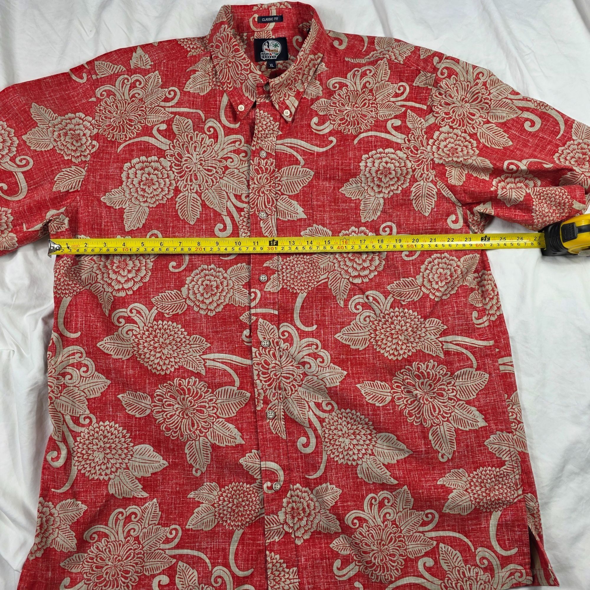 Reyn Spooner Reyn Spooner Kloth Mens Size XL Red Floral Button Front Shir Size US XL / EU 56 / 4 - 6 Thumbnail