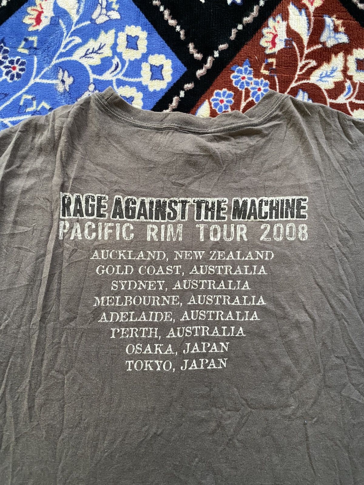 Band Tees 00s Rage Against The Machine Pacific Rim Tour Tshirt Size US L / EU 52-54 / 3 - 2 Thumbnail