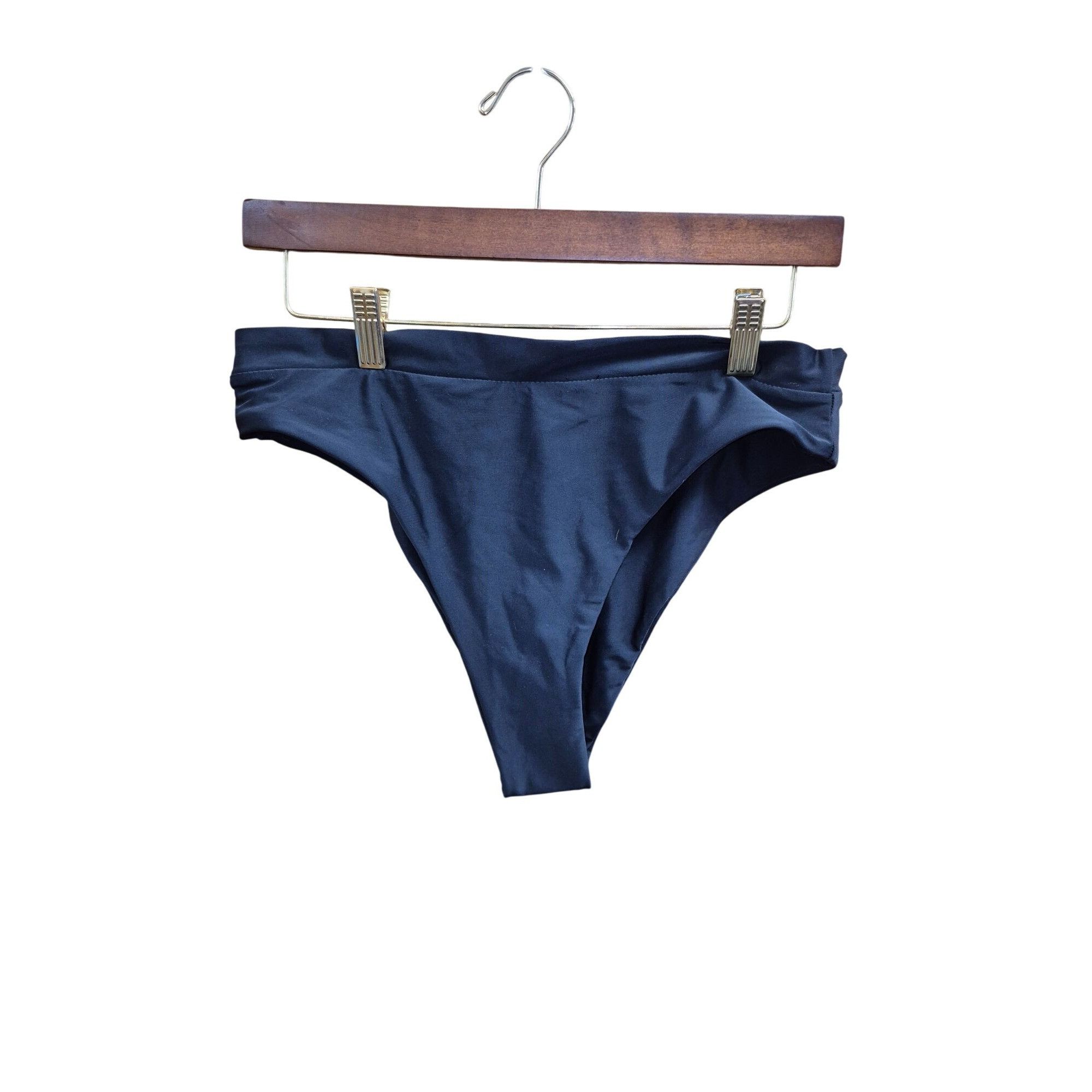 Other Womens Navy Blue Bikini Bottoms XL Polyamide & Elastane Blen Size ONE SIZE - 1 Thumbnail