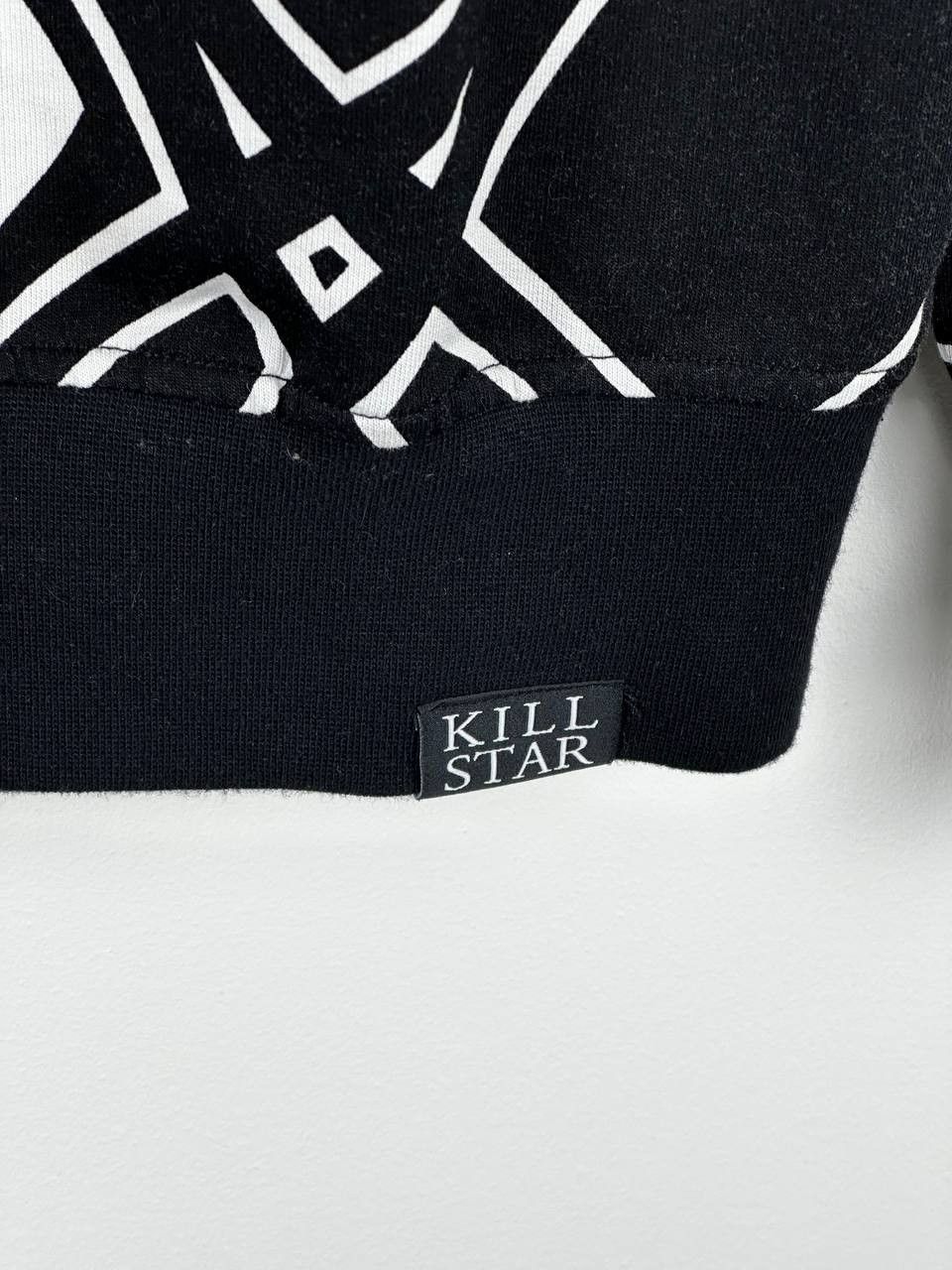 Japanese Brand × Killstar Killstar Satanic Sweatshirt Too Rare To Die Black/White Size US L / EU 52-54 / 3 - 8 Thumbnail