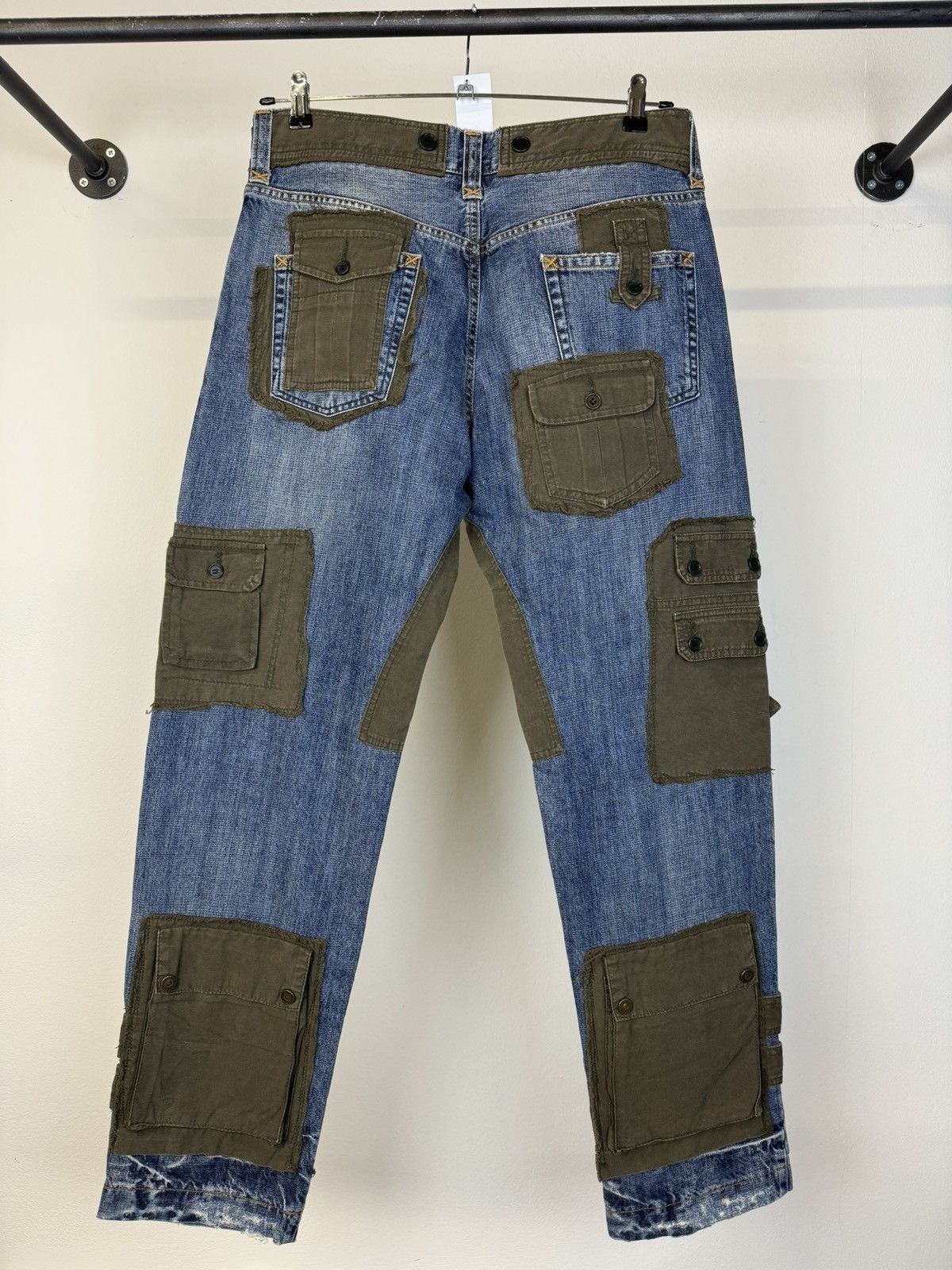 Dolce & Gabbana AW2005 Dolce & Gabbana hybrid patchwork cargo jeans Size US 35 - 5 Thumbnail