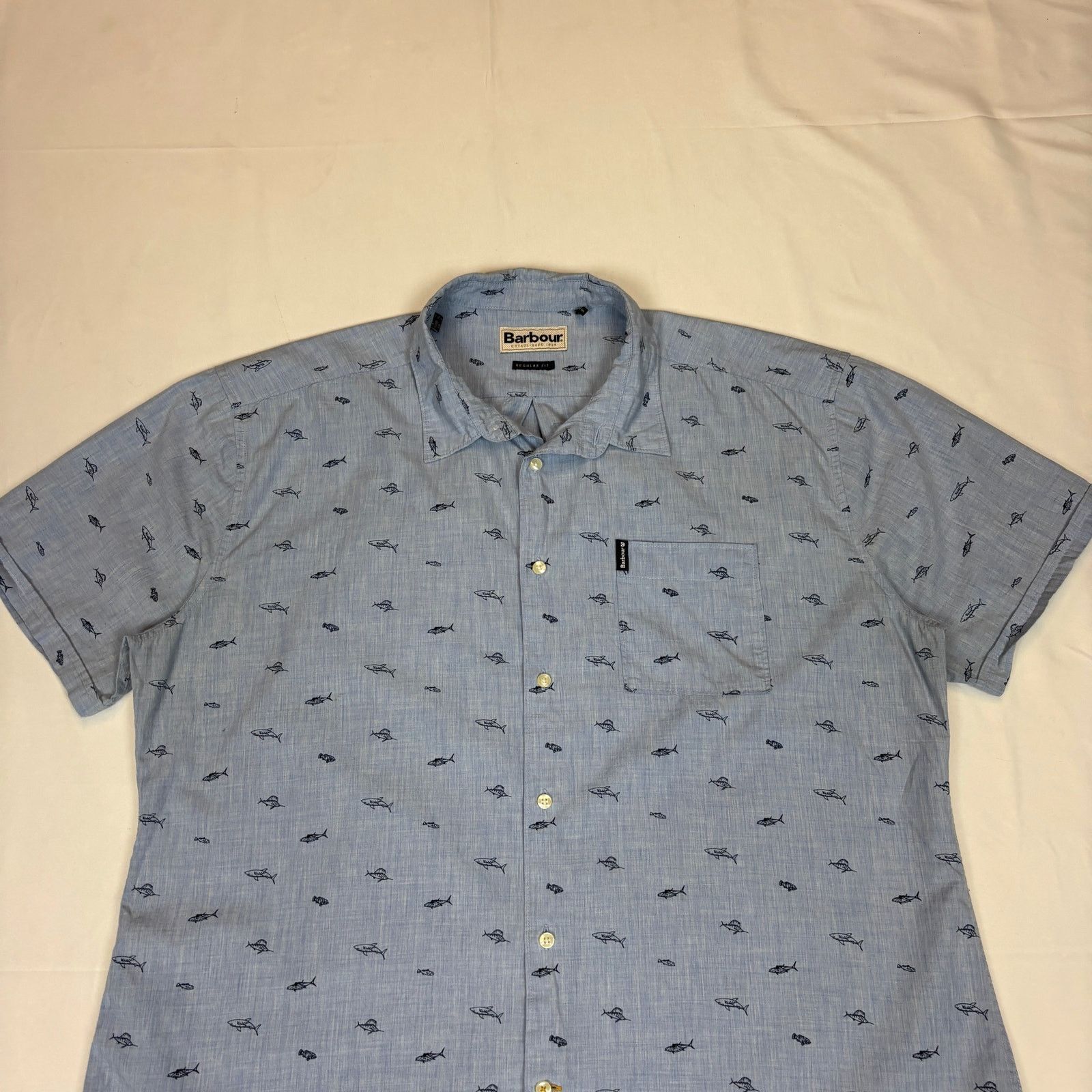 Barbour Barbour Summer Print Short Sleeve Button Up Shirt Large Size US L / EU 52-54 / 3 - 2 Thumbnail