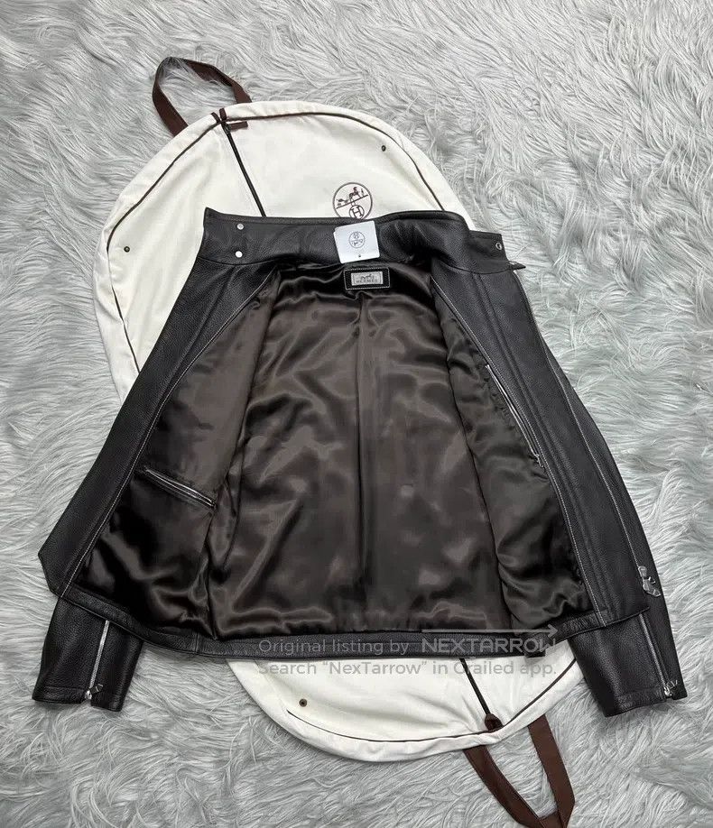 Hermes Hermes Poster Model Hunting Leather Jacket 100% Deer Leath Size US M / EU 48-50 / 2 - 5 Thumbnail